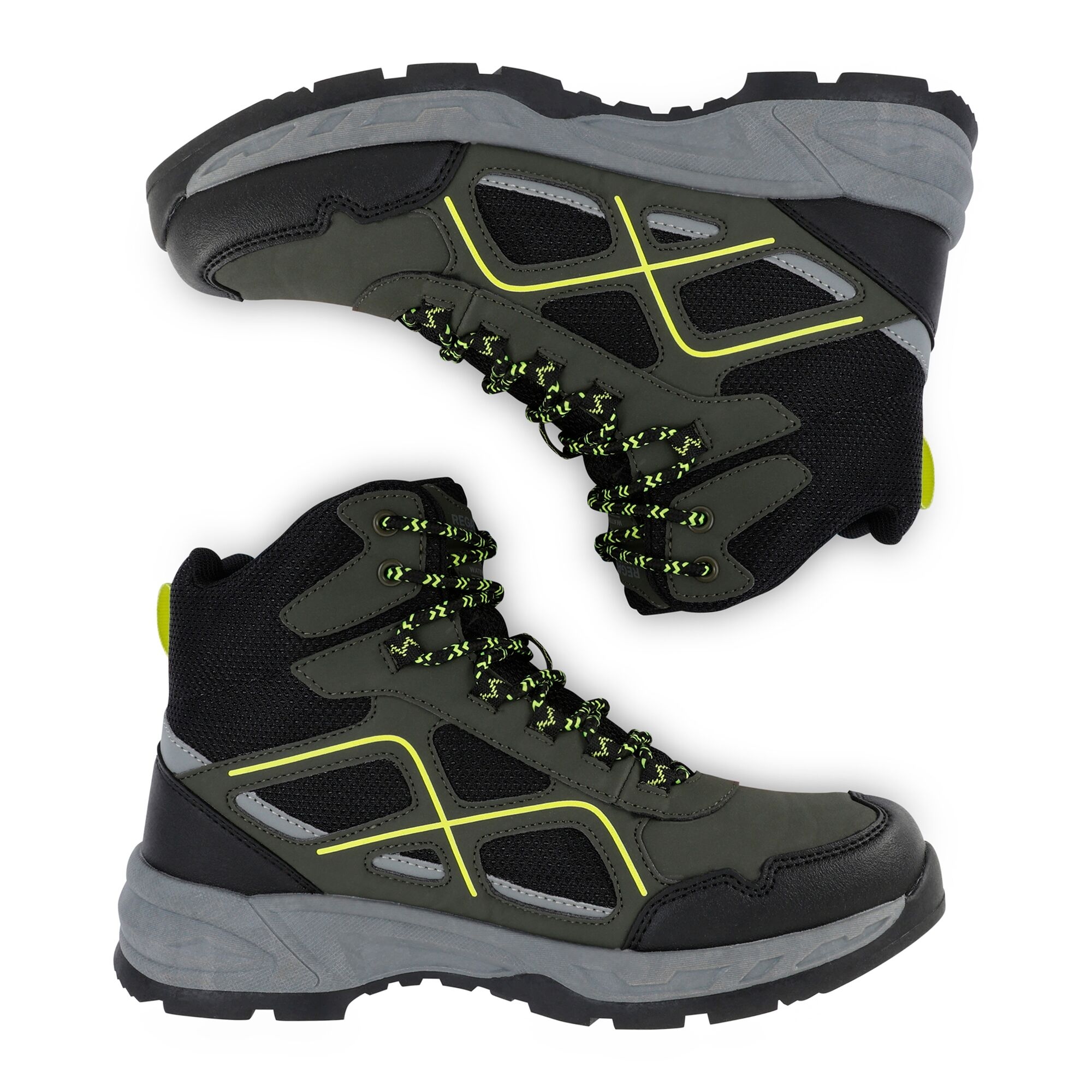 Men's Vendeavour Walking Boots | Dark Khaki Lime punch