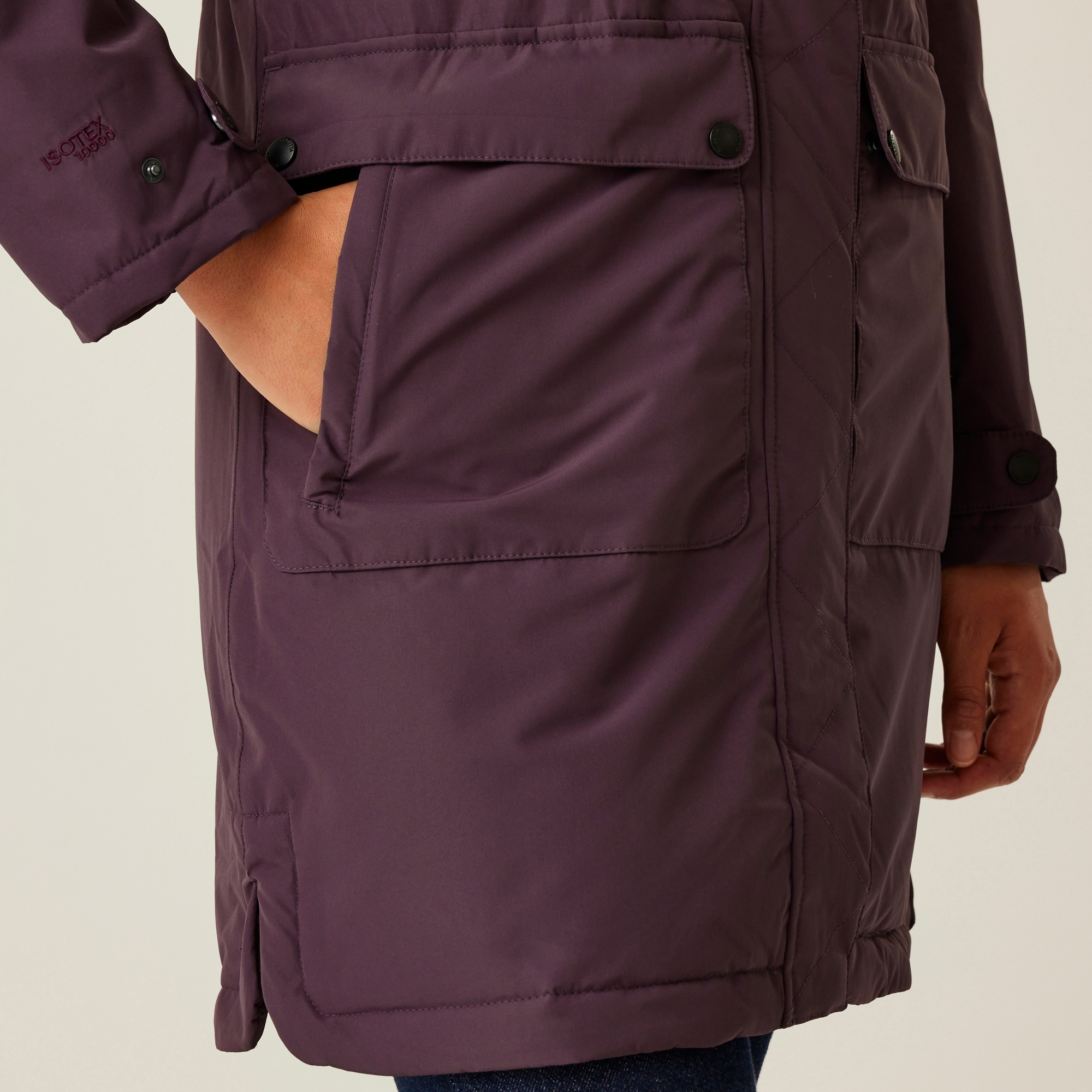 Women's Sabinka II Fur Trim Parka Jacket | Deep Plum