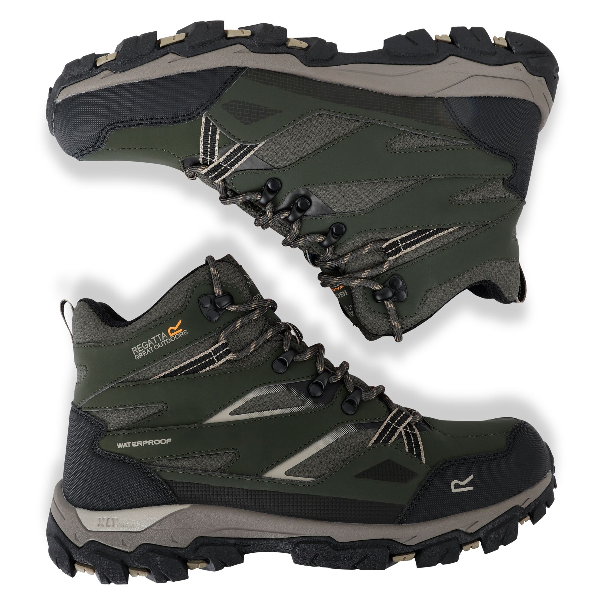 Men's Holcombe III Walking Boots | Dark Khaki Gold Sand