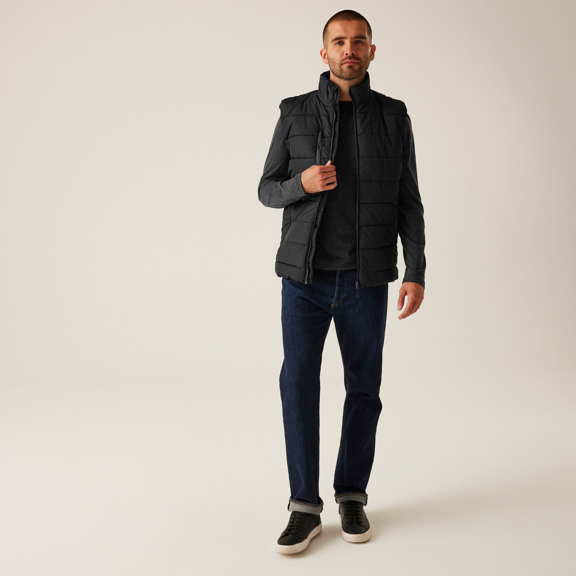 Men's Navigate Thermal Bodywarmer | Black Seal Grey