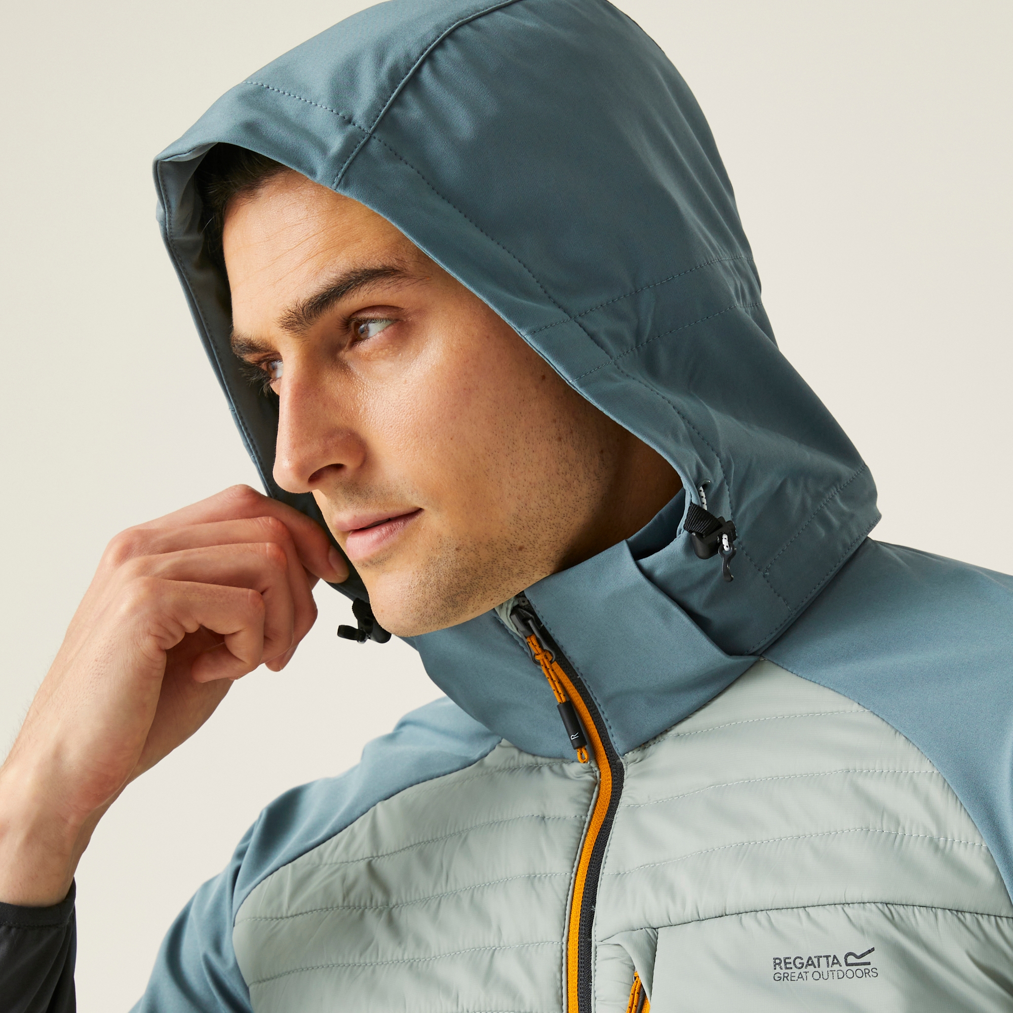 Men's Pro Hybrid II Jacket | Glacier Stormy Weather Ash Fox