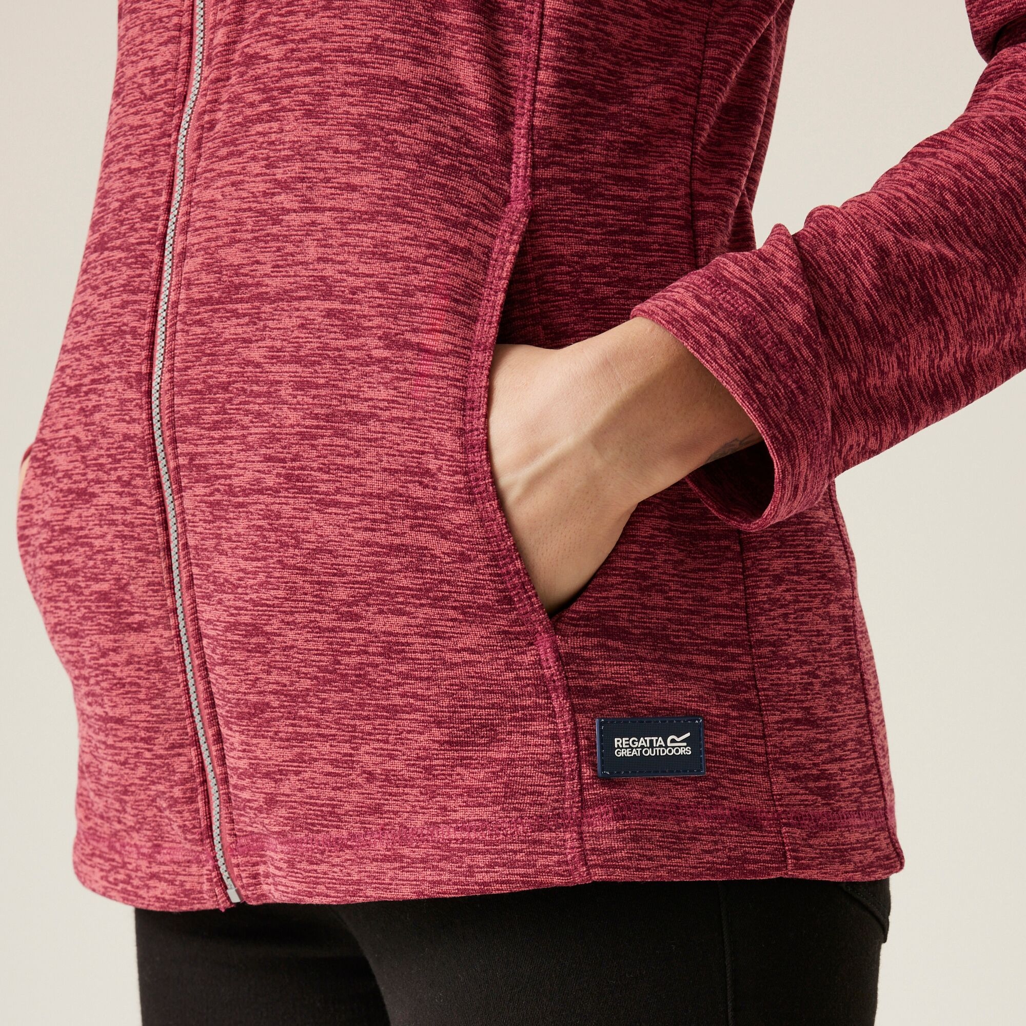 Women's Mayse Full Zip Fleece | Mineral Red Marl