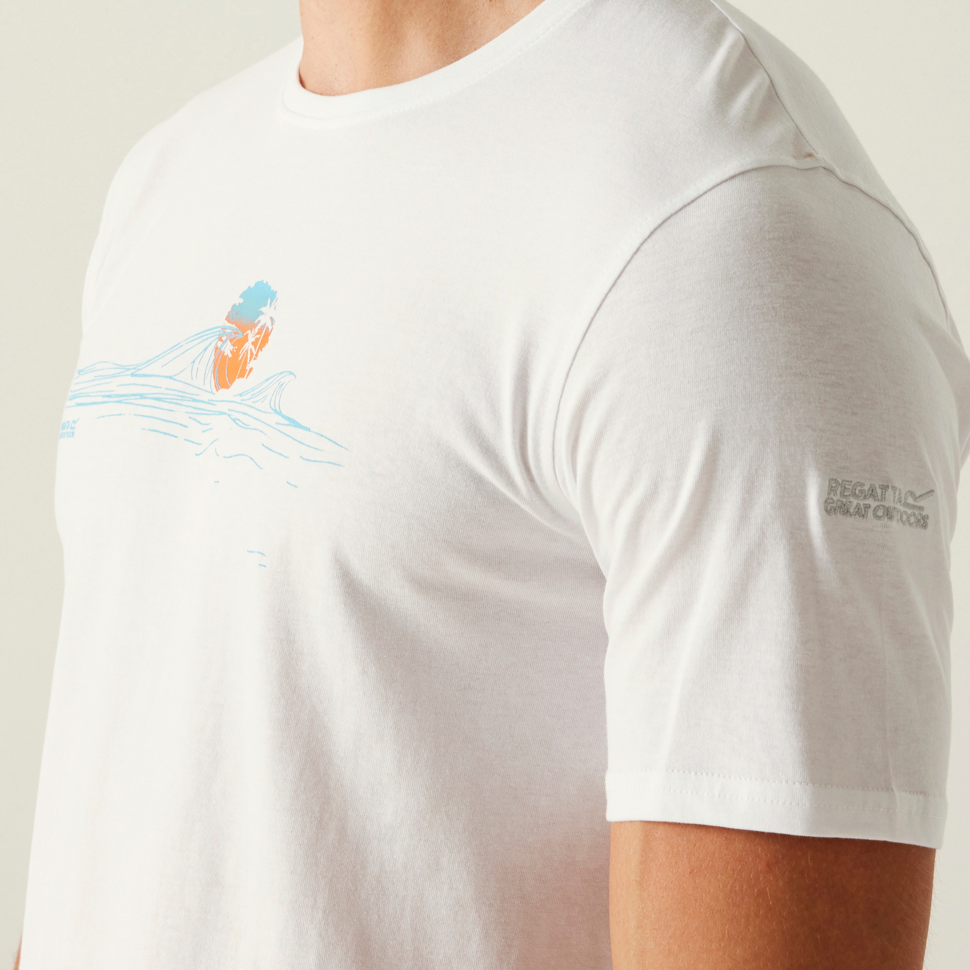 Men's Cline IX T-Shirt | White Sea Wave