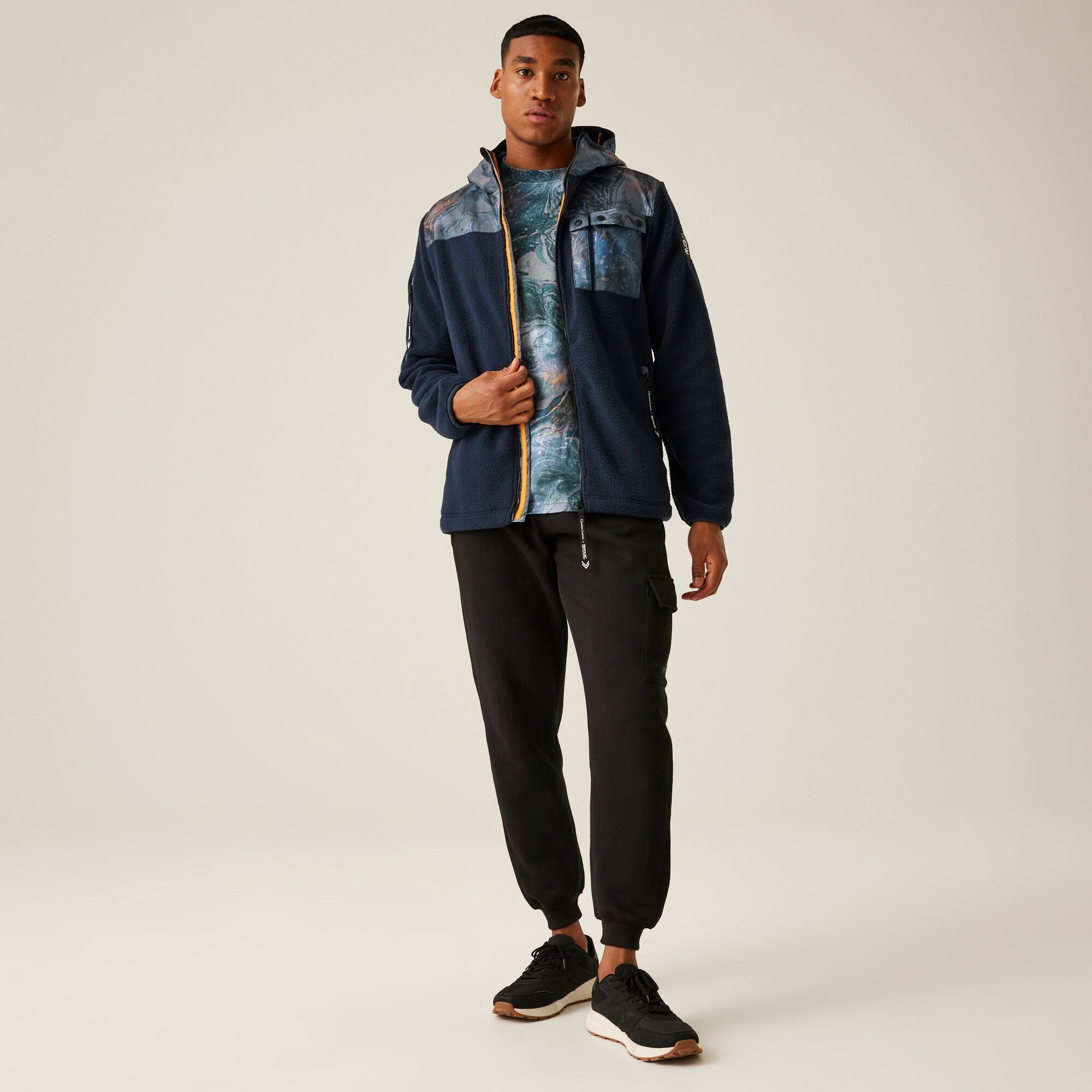 Christian Lacroix - Men's Valensoles Fleece | Navy Bain De Minuit Print