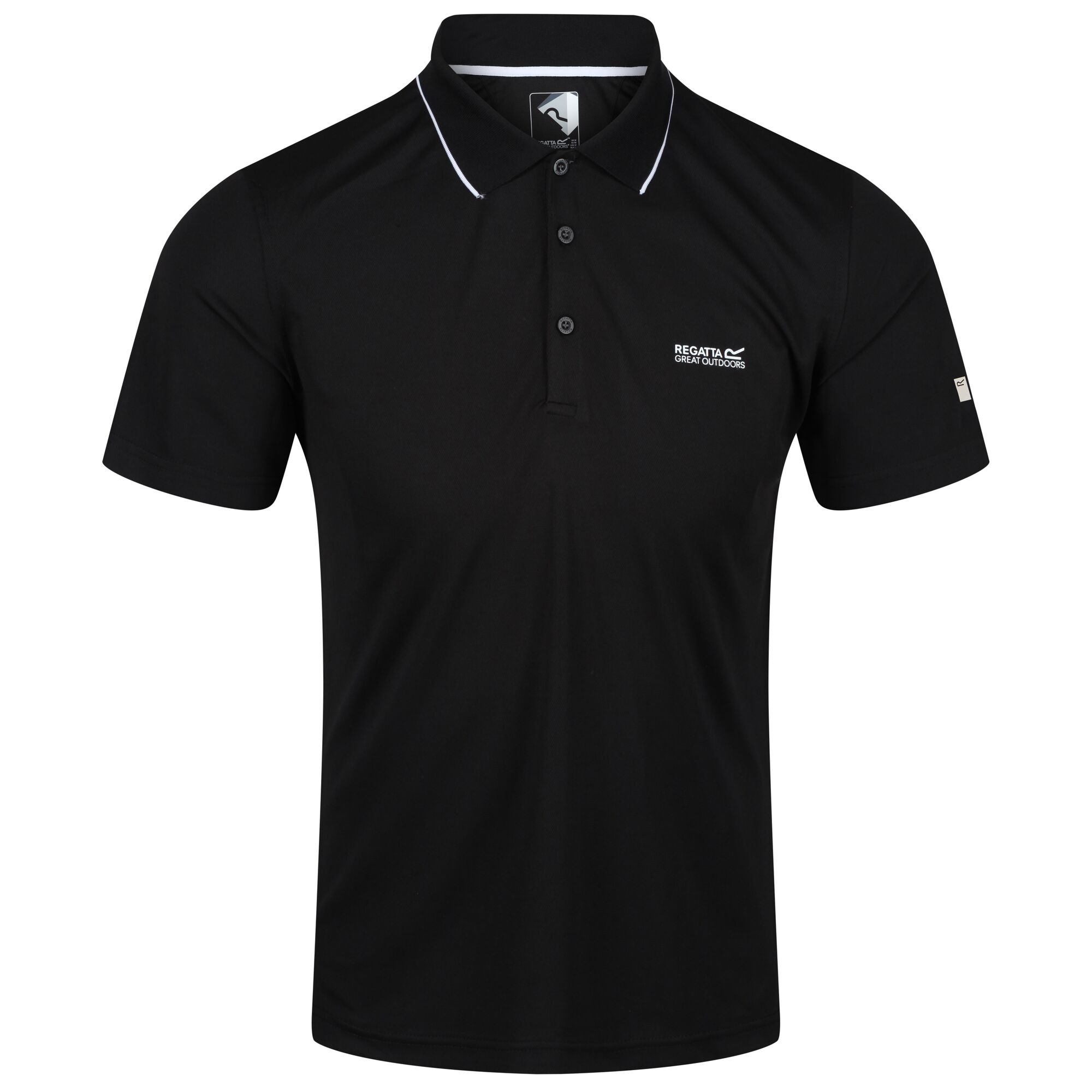 Men's Maverick V Active Polo Shirt | Black