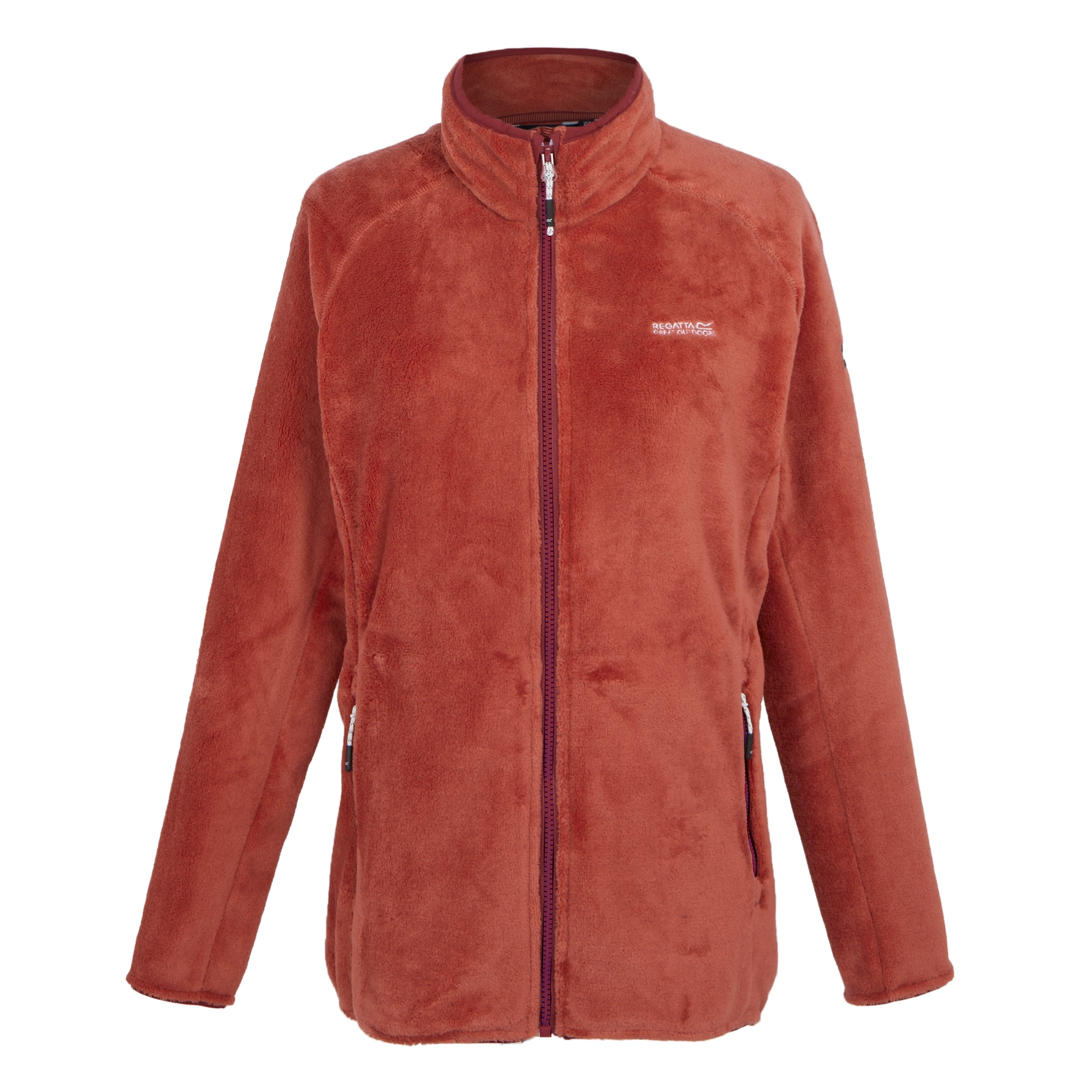 Women's Lakara Fluffy Full Zip Fleece | Mineral Red