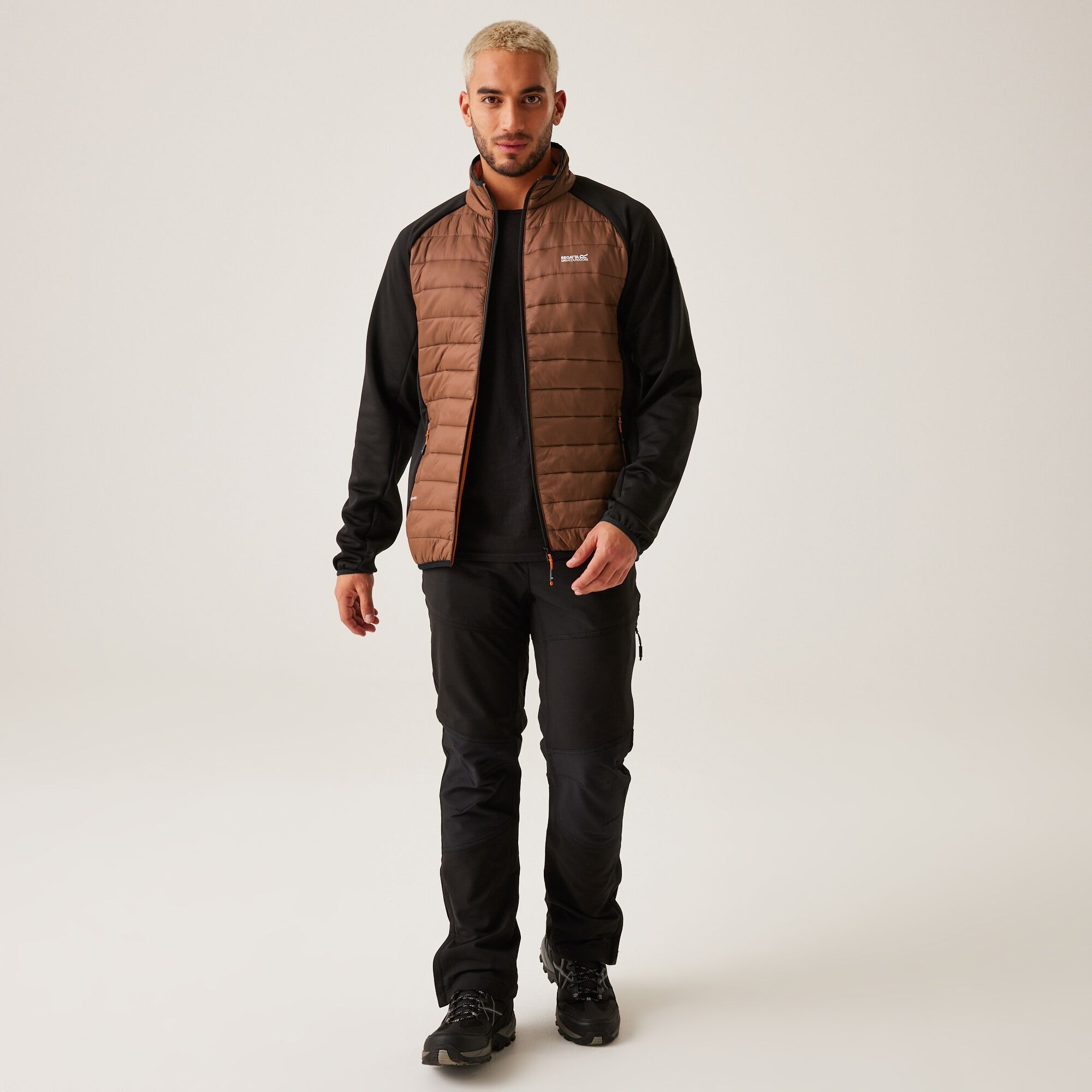 Men's Clumber IV Hybrid Jacket | Dark Brown Black