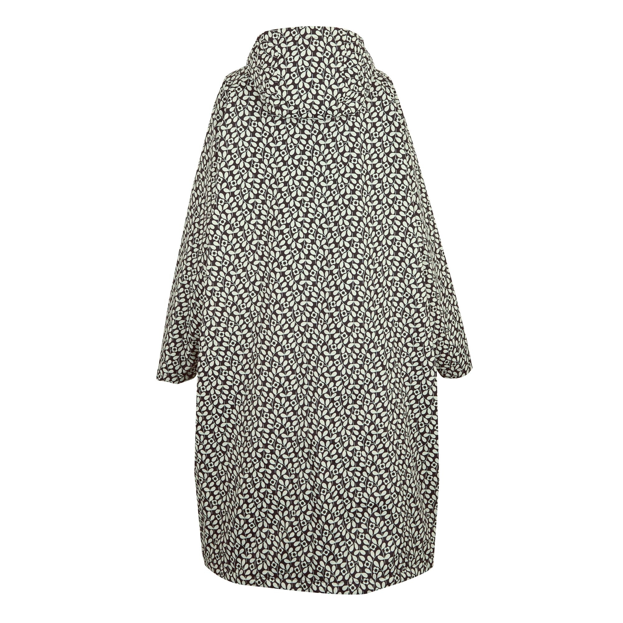 Orla Kiely Waterproof Changing Robe | Jasmine Flower Black