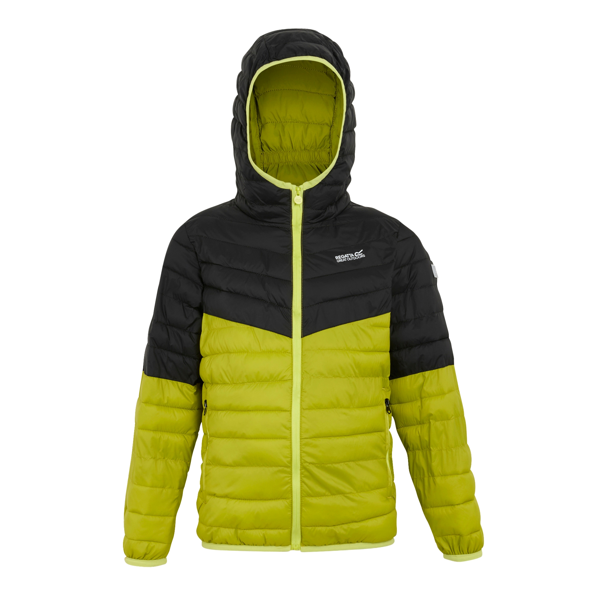 Kids' Hillpack III Hooded Jacket | Grenoble Green Black Wild Lime