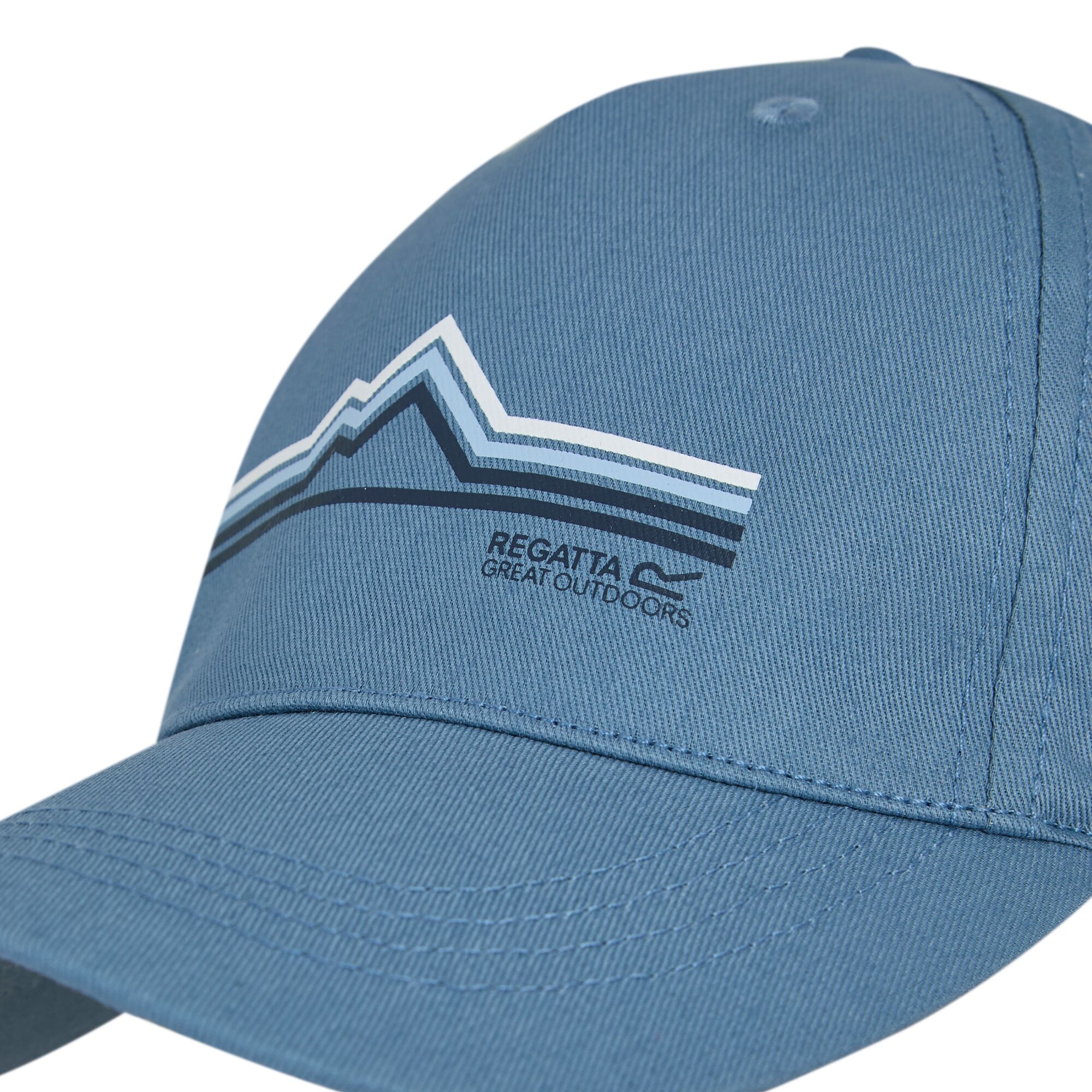 Adult's Snapback Cap | Coronet Blue Linear Mountain