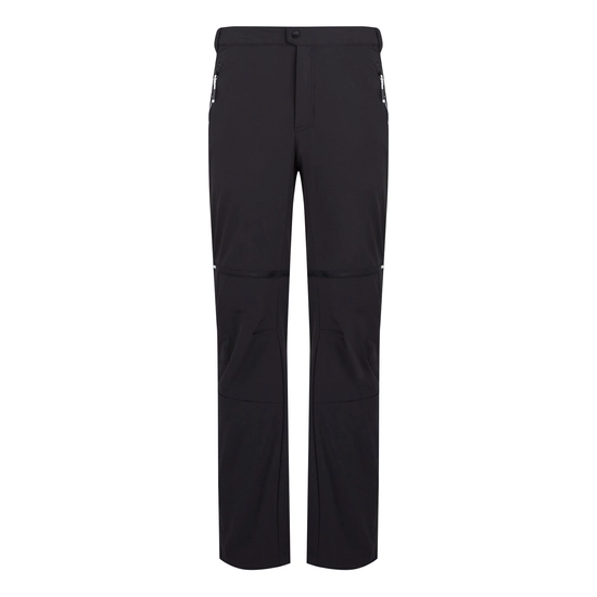 Men's Mountain Zip Off Walking Trousers | Black