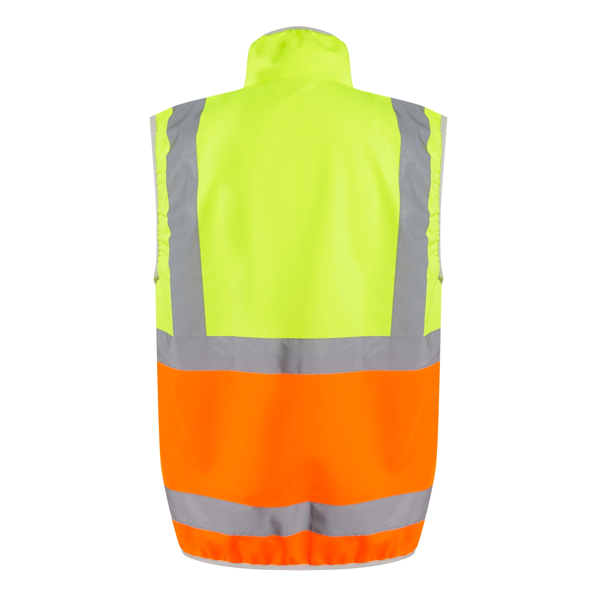 Men's Pro HI-VIS Full Zip Gilet | Yellow Orange