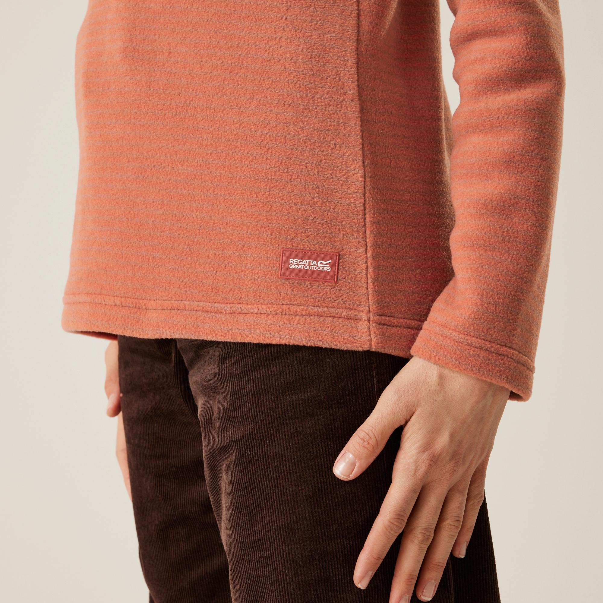 Women's Solenne Half Zip Fleece | Red Ochre Silver