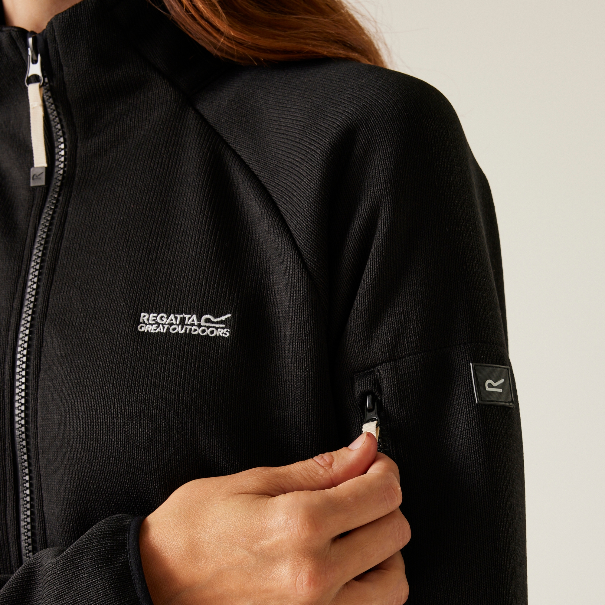 Women's Ravenhill Full Zip Fleece | Black Light Vanilla