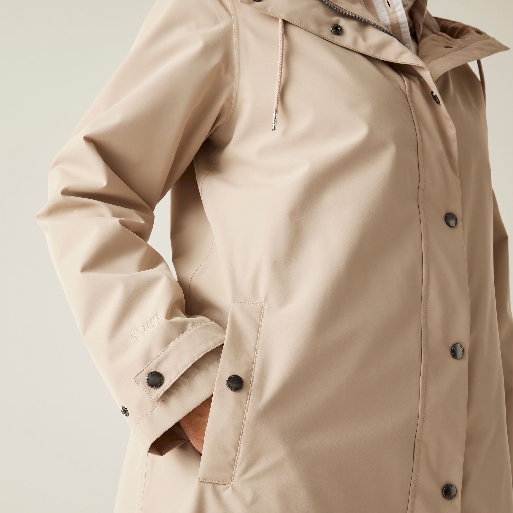 Women's Reinna Long Waterproof Jacket | White Pepper
