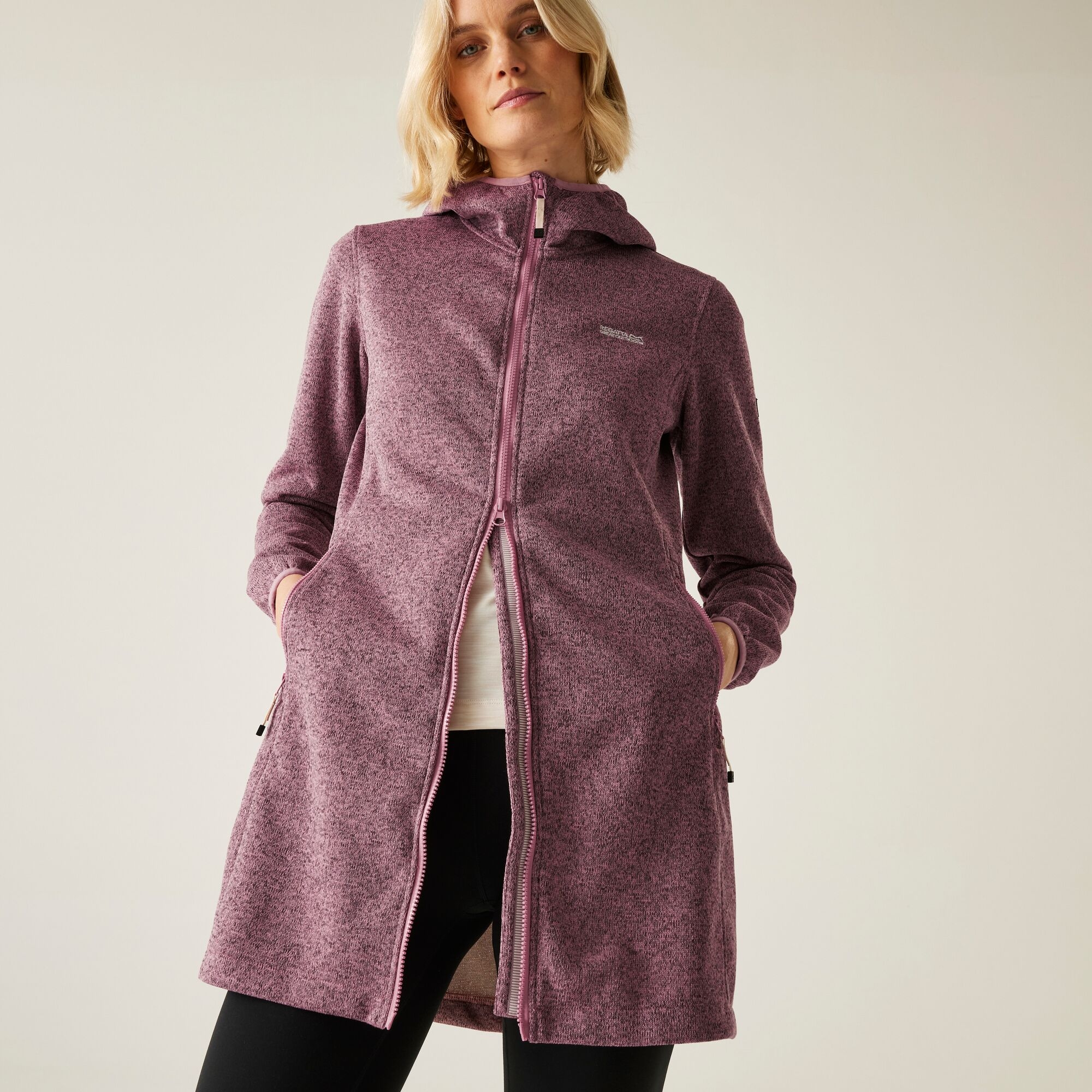 Women's Bloomfield Longline Fleece | Lilas Light Vanilla