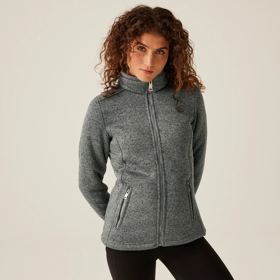 Women's Razia II Full Zip Bonded Fleece | Storm Grey