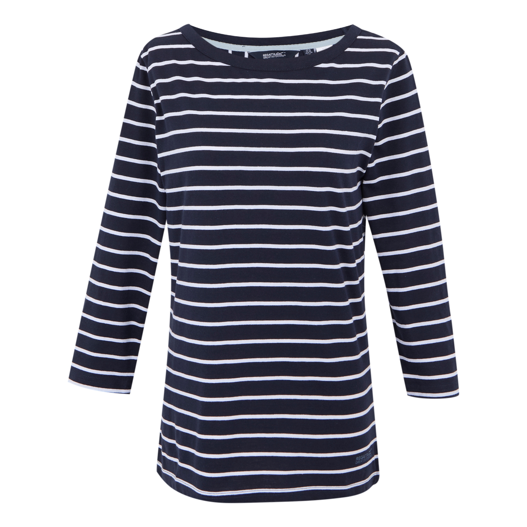 Women's Bayletta II 3/4 Sleeve Top  | Navy White Stripe