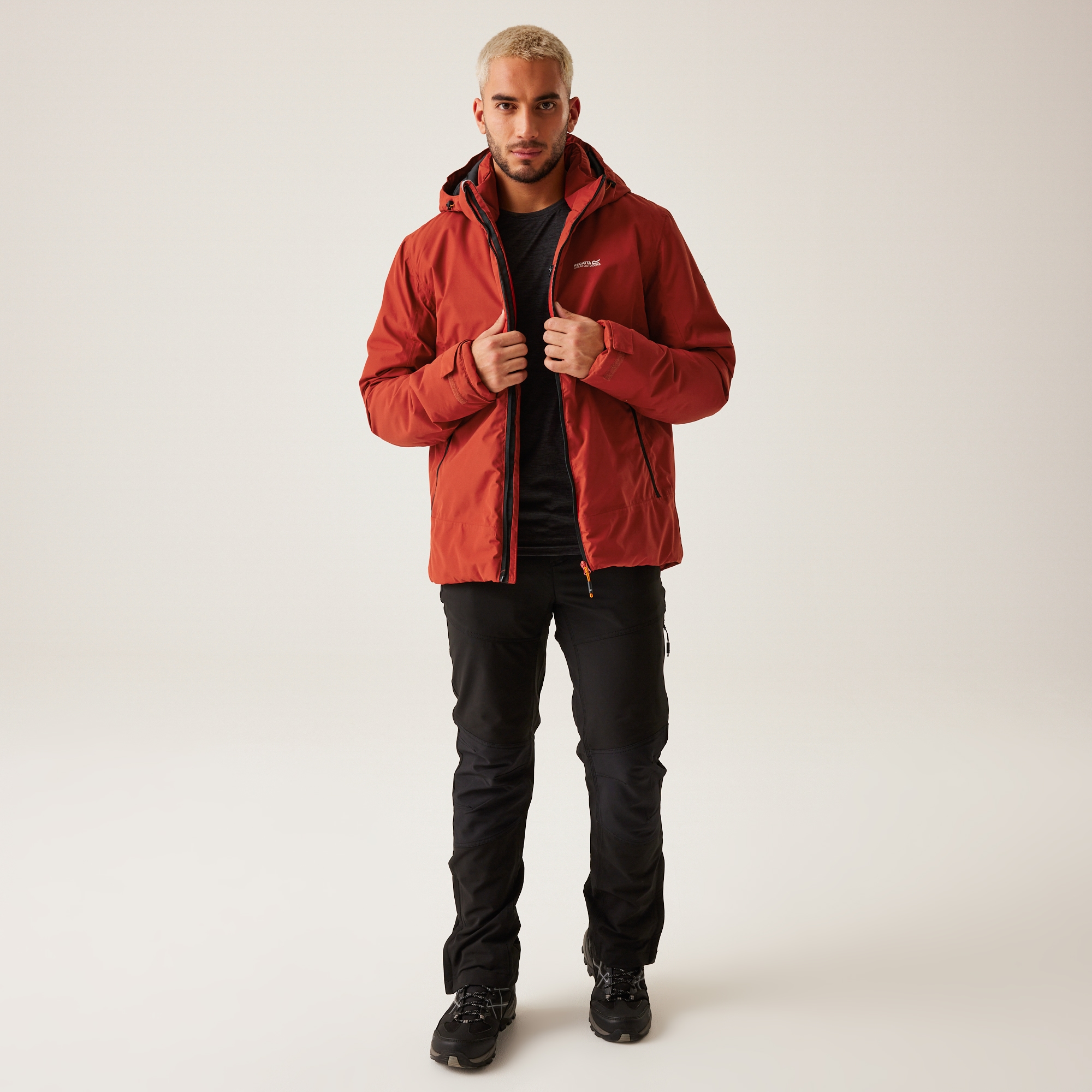 Men's Frelton Waterproof Insulated Jacket | Red Ochre Black