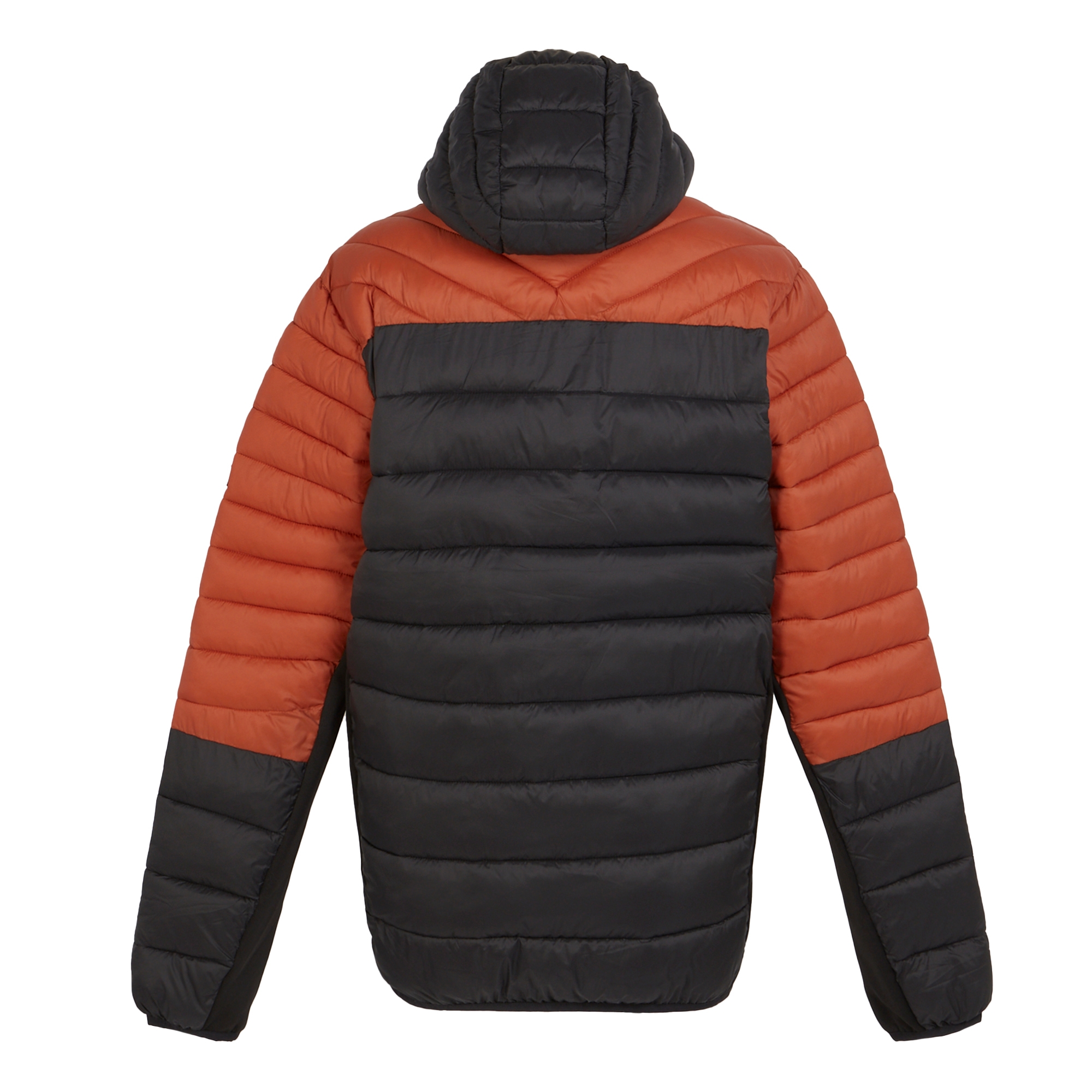 Men's Leedre Hybrid Hooded Jacket | Red Ochre Black