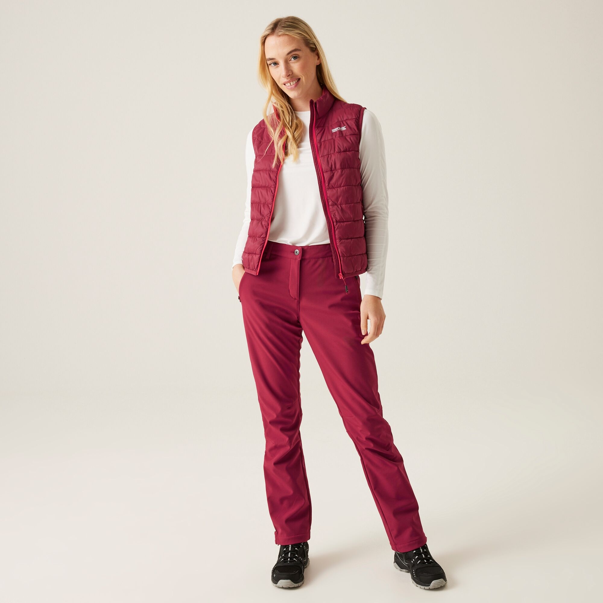 Women's Geo II Softshell Walking Trousers | Rumba Red