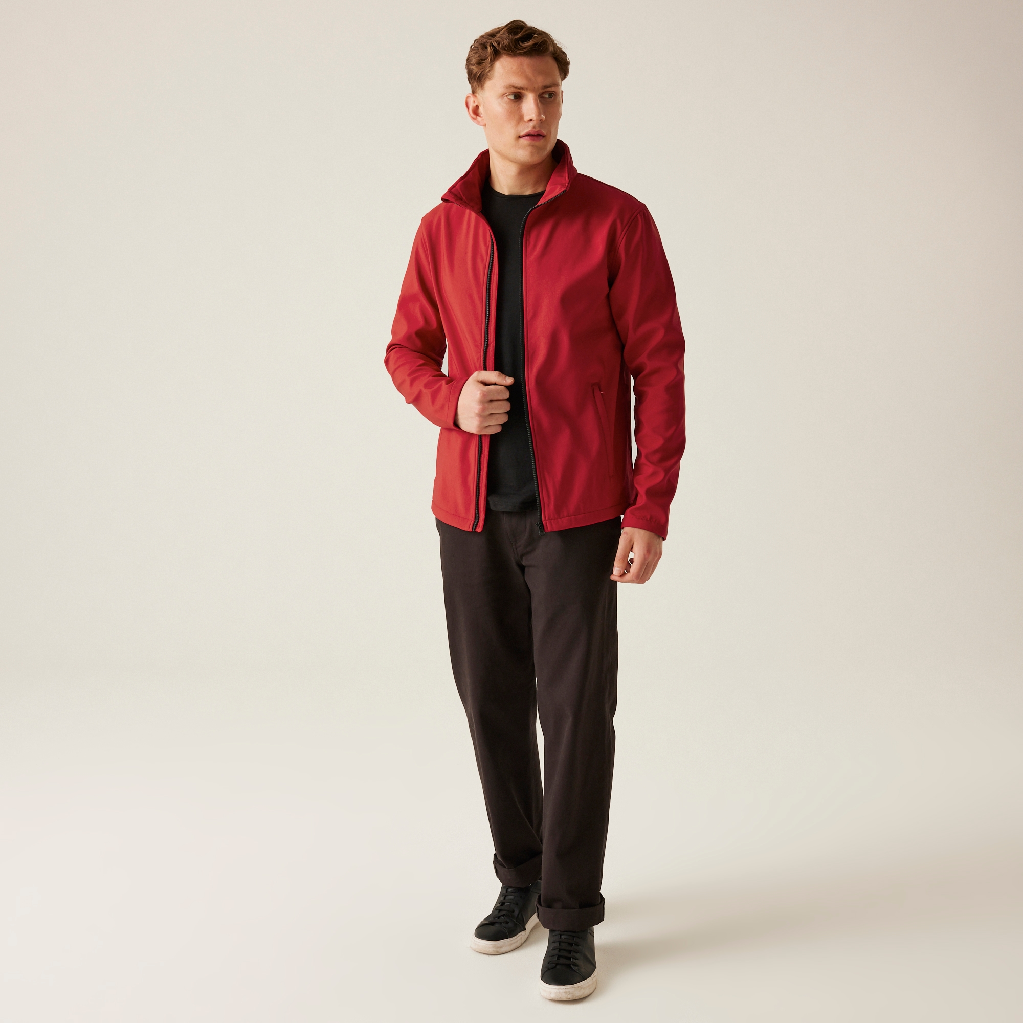 Men's Ablaze Printable Softshell Jacket | Classic Red Black
