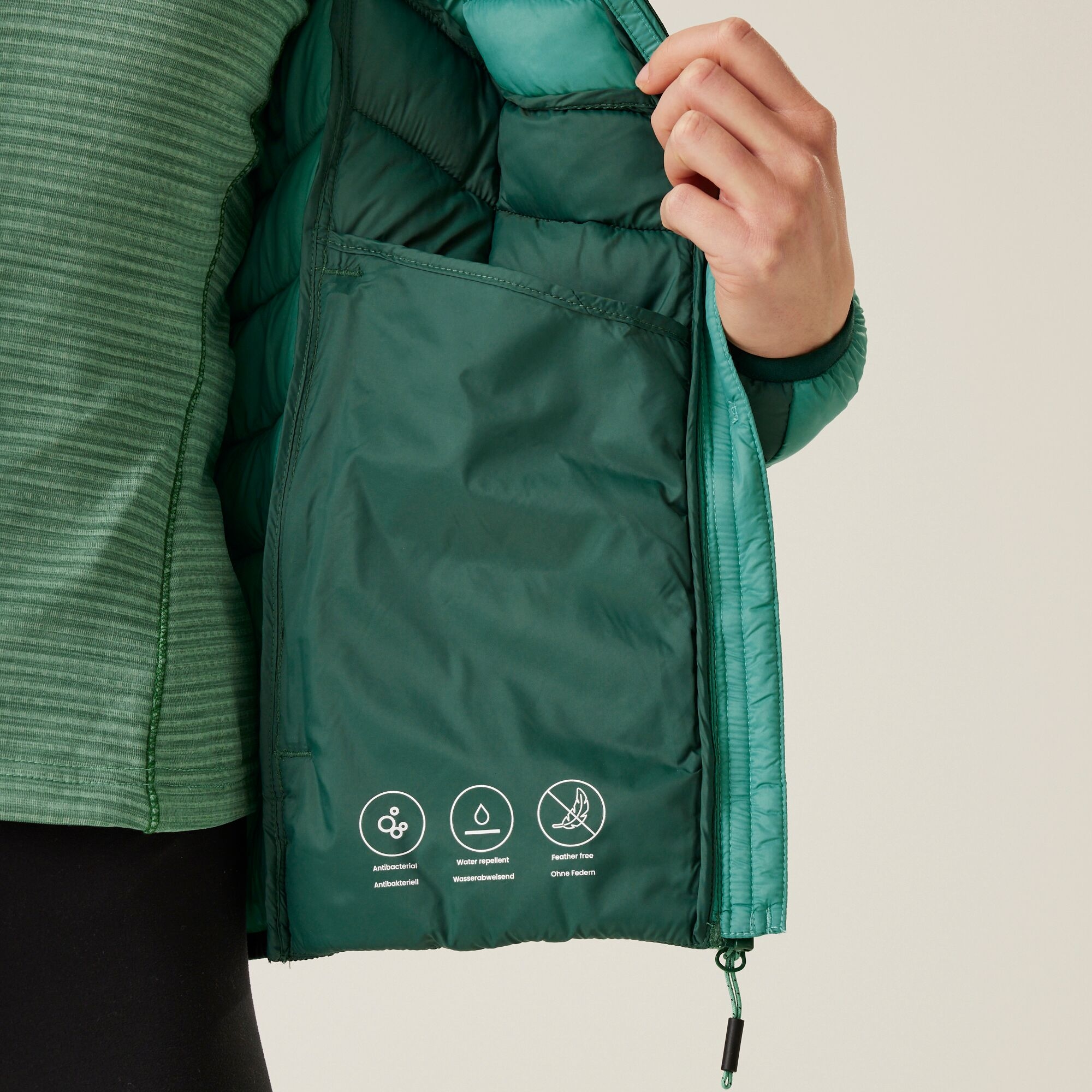 Women's Dalent Quilted Jacket | Dusty Green Rain Forest Green