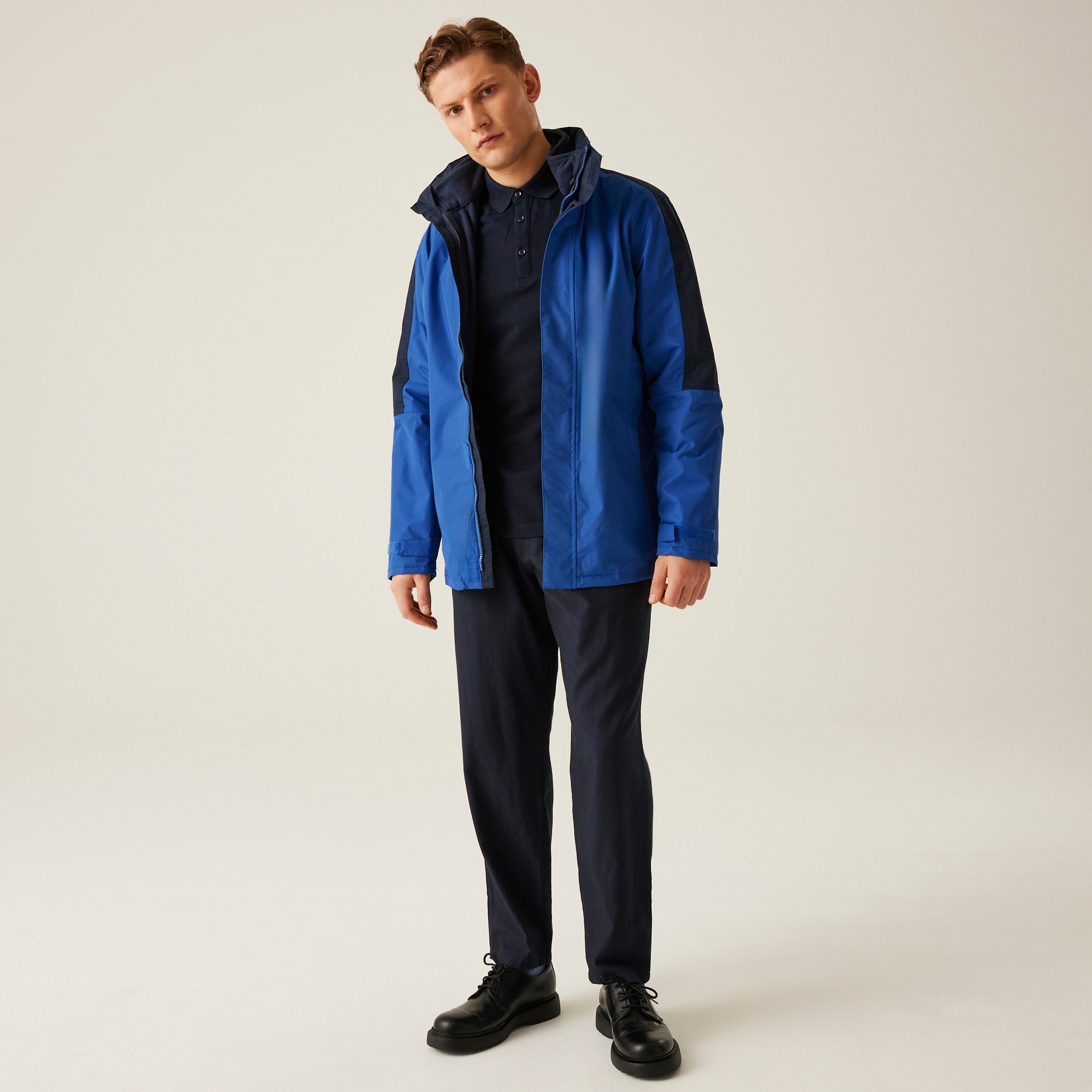 Men's Defender III Waterproof 3 In 1 Jacket | Royal Blue Navy