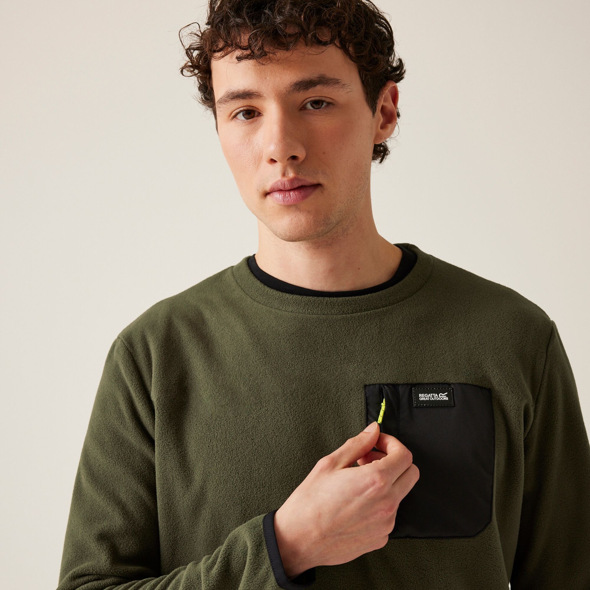 Men's Frankie Crew Sweatshirt | Dark Khaki