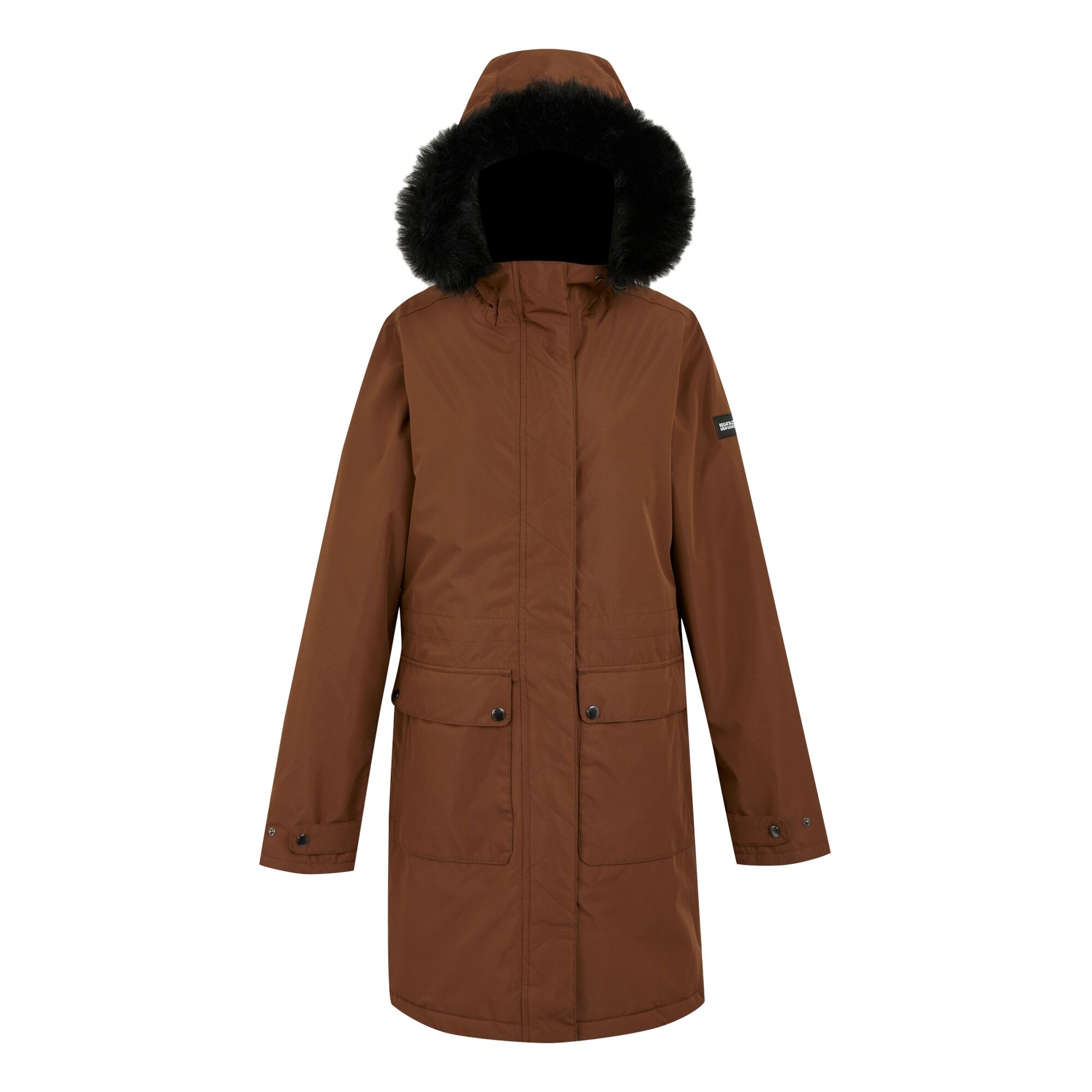 Women's Sabinka II Fur Trim Parka Jacket | Dark Brown