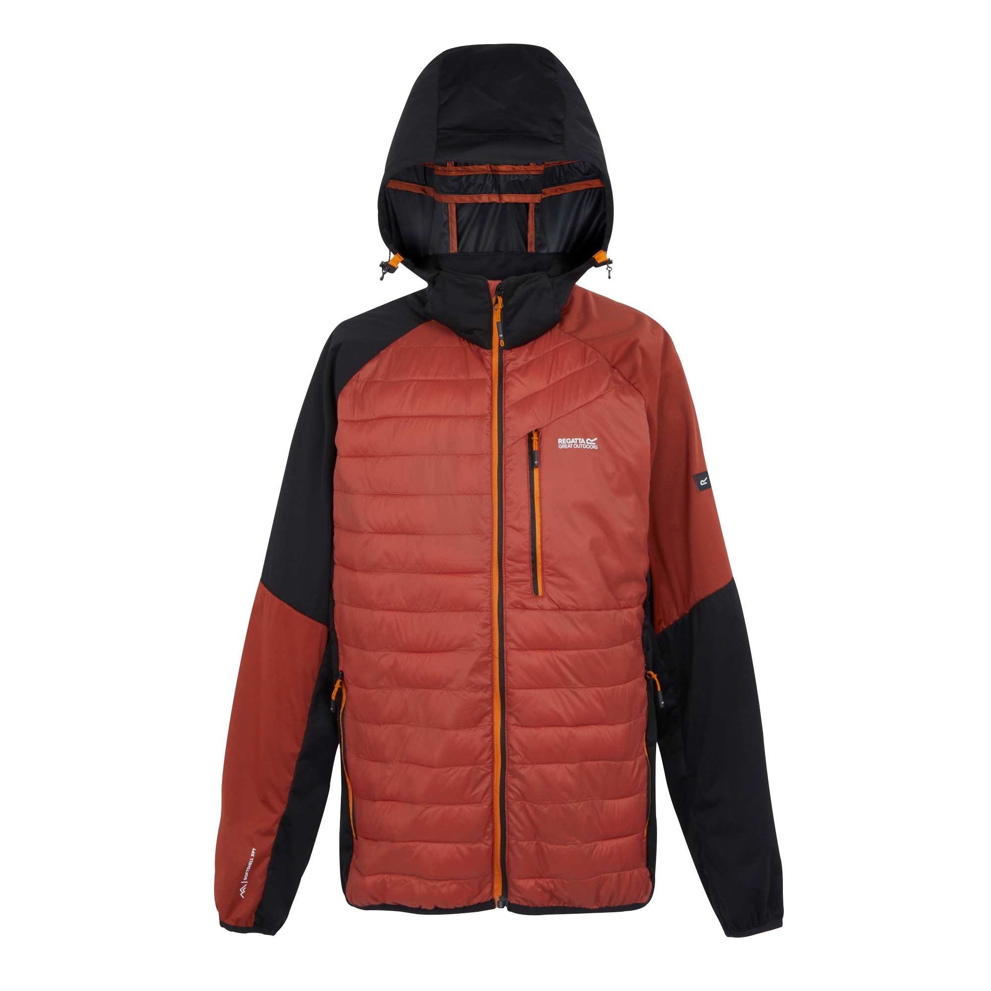 Men's Pro Hybrid Jacket | Red Ochre Black