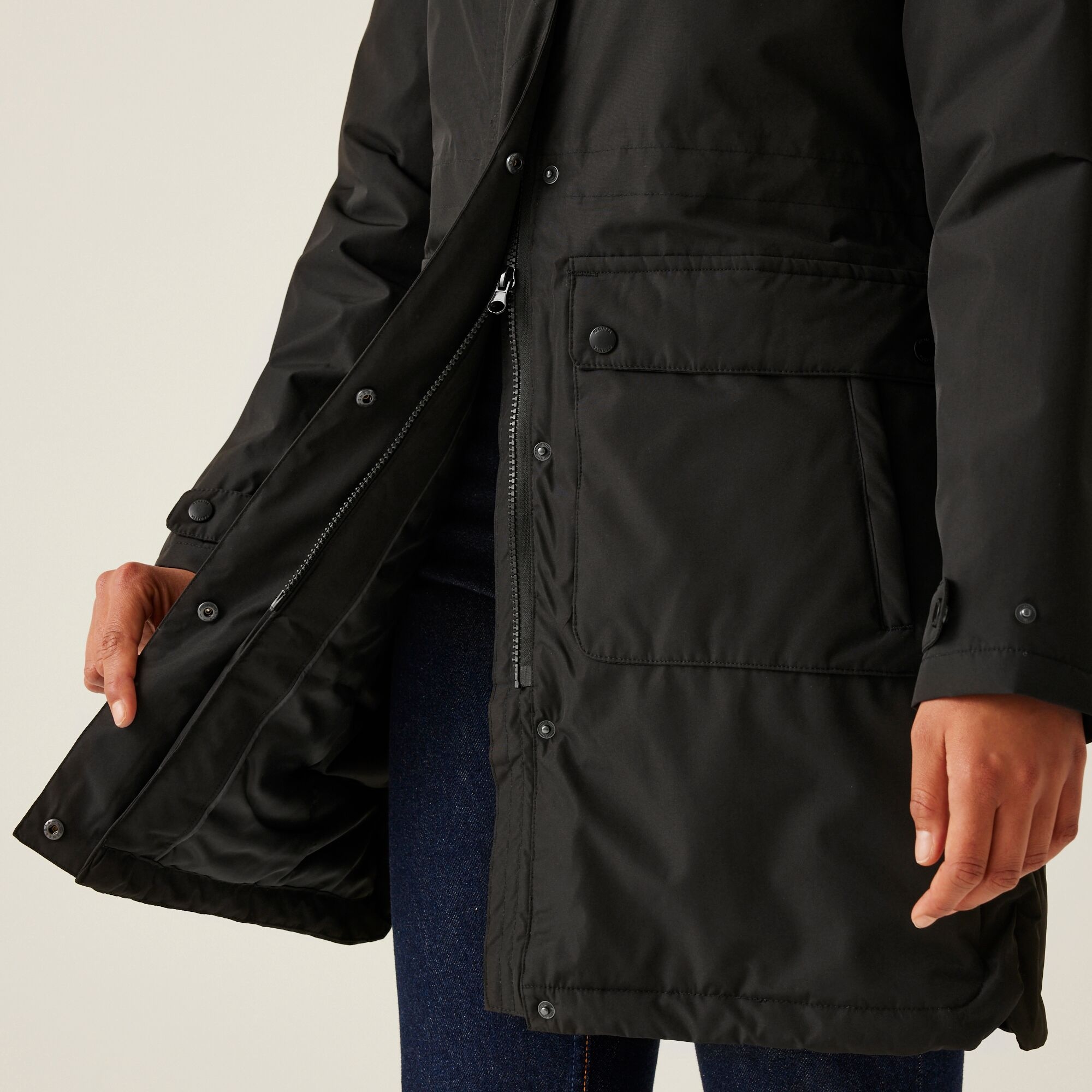Women's Sabinka II Fur Trim Parka Jacket | Black
