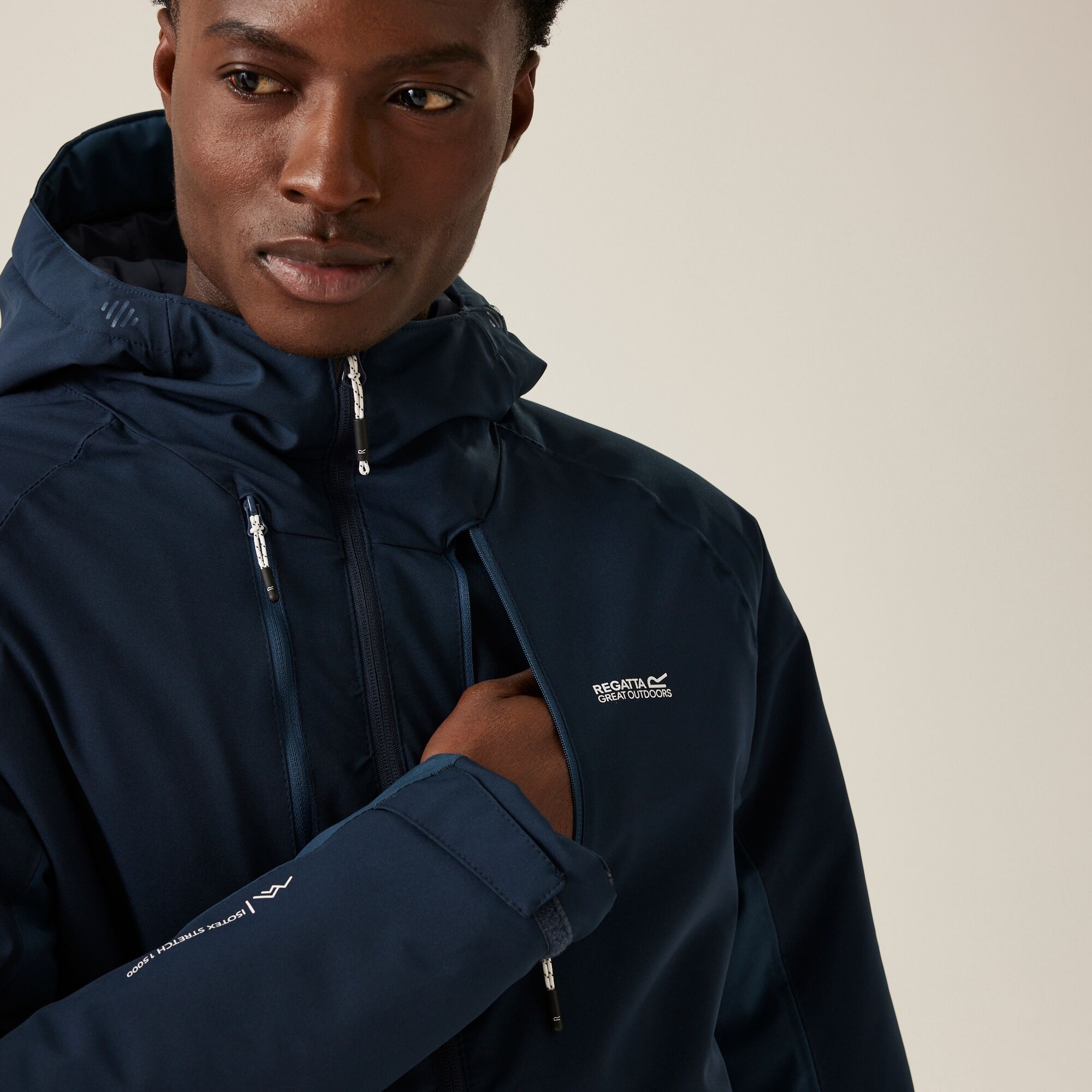Men's Highton Stretch Padded Jacket III | Navy Moonlight Denim