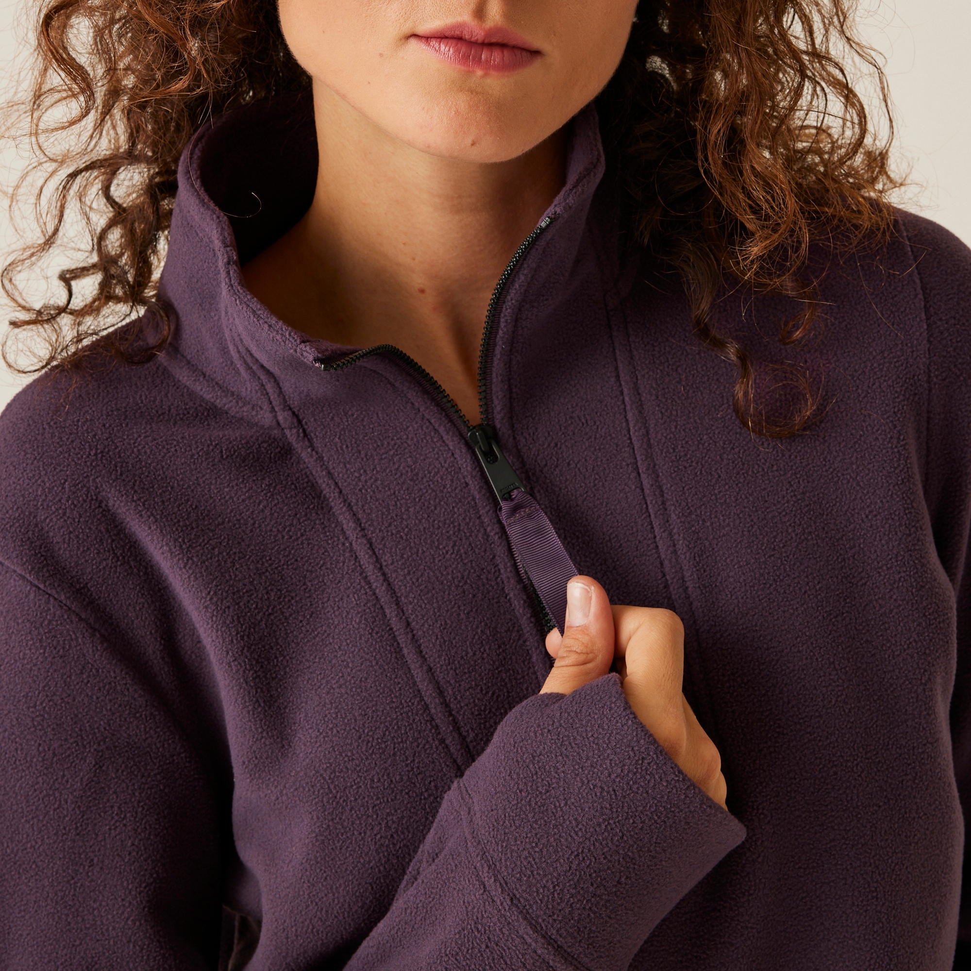 Women's Juliette Half Zip Fleece | Deep Plum