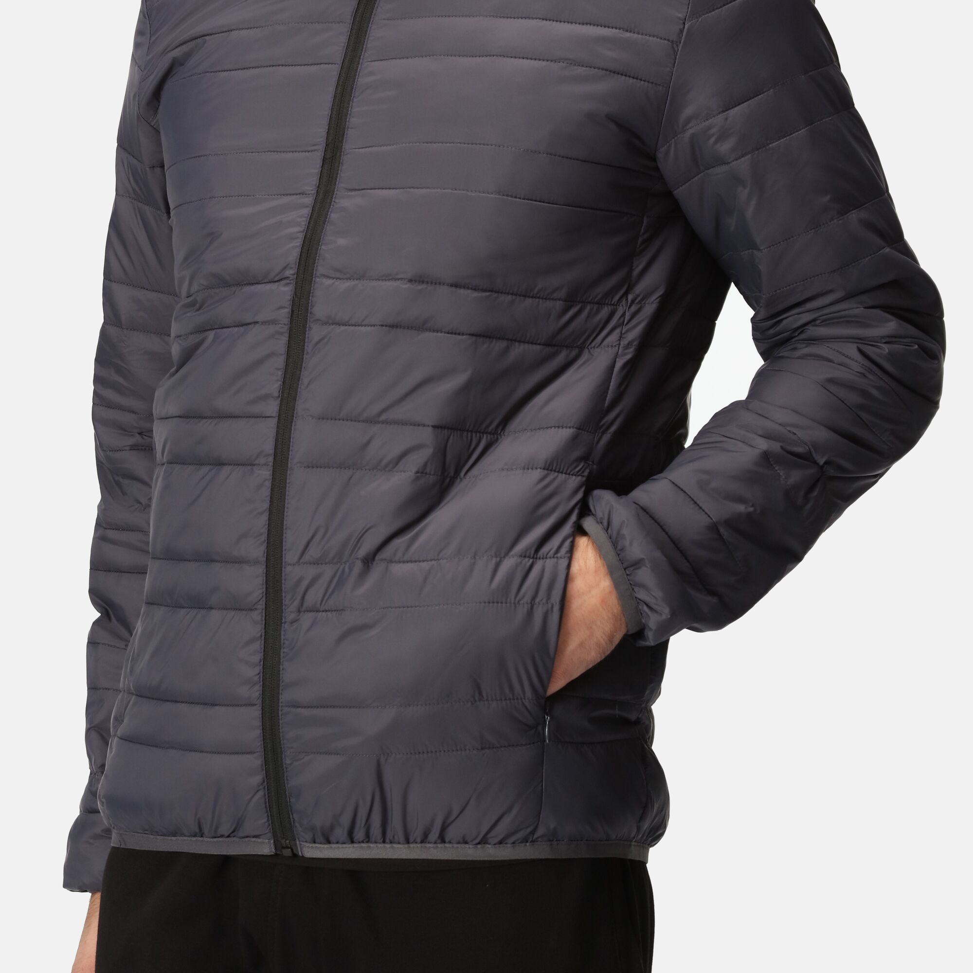 Men's Firedown Down Touch Insulated Jacket | Seal Grey Black