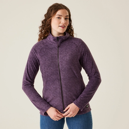 Women's Mayse Full Zip Fleece | Dark Grey Marl