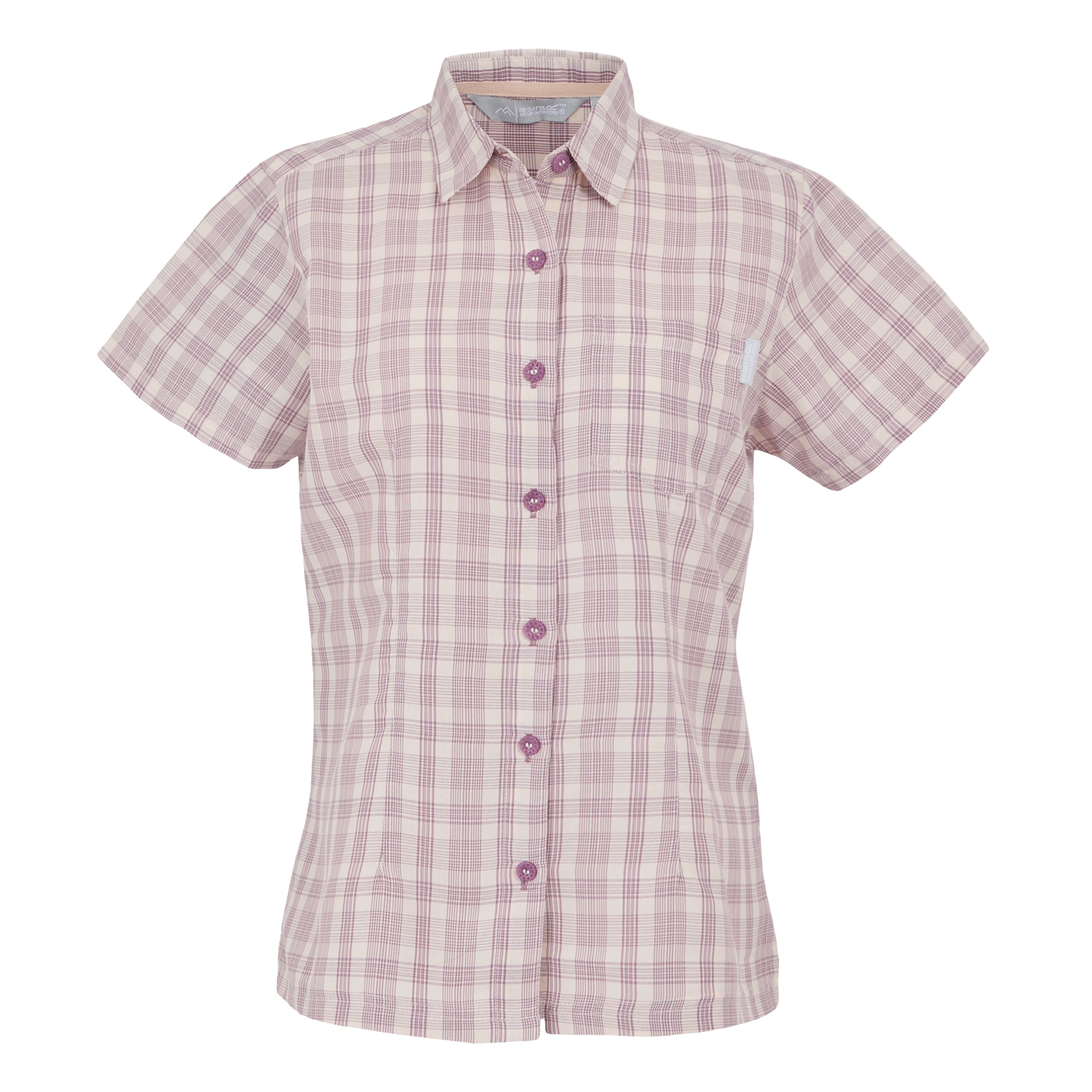 Women's Mindano VIII Short Sleeve Shirt | Lilas Check