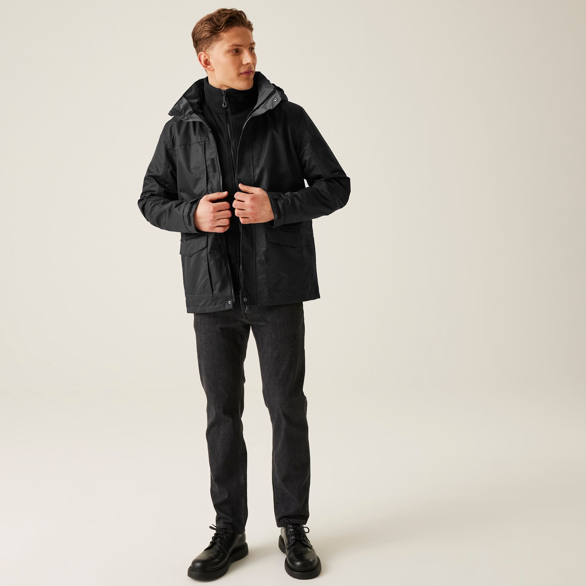 Men's Benson III Breathable Waterproof 3 in 1 Jacket | Black