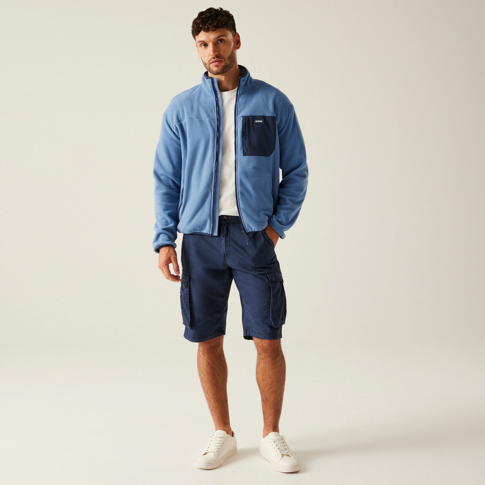 Men's Frankie Full Zip Fleece | Coronet Blue Navy