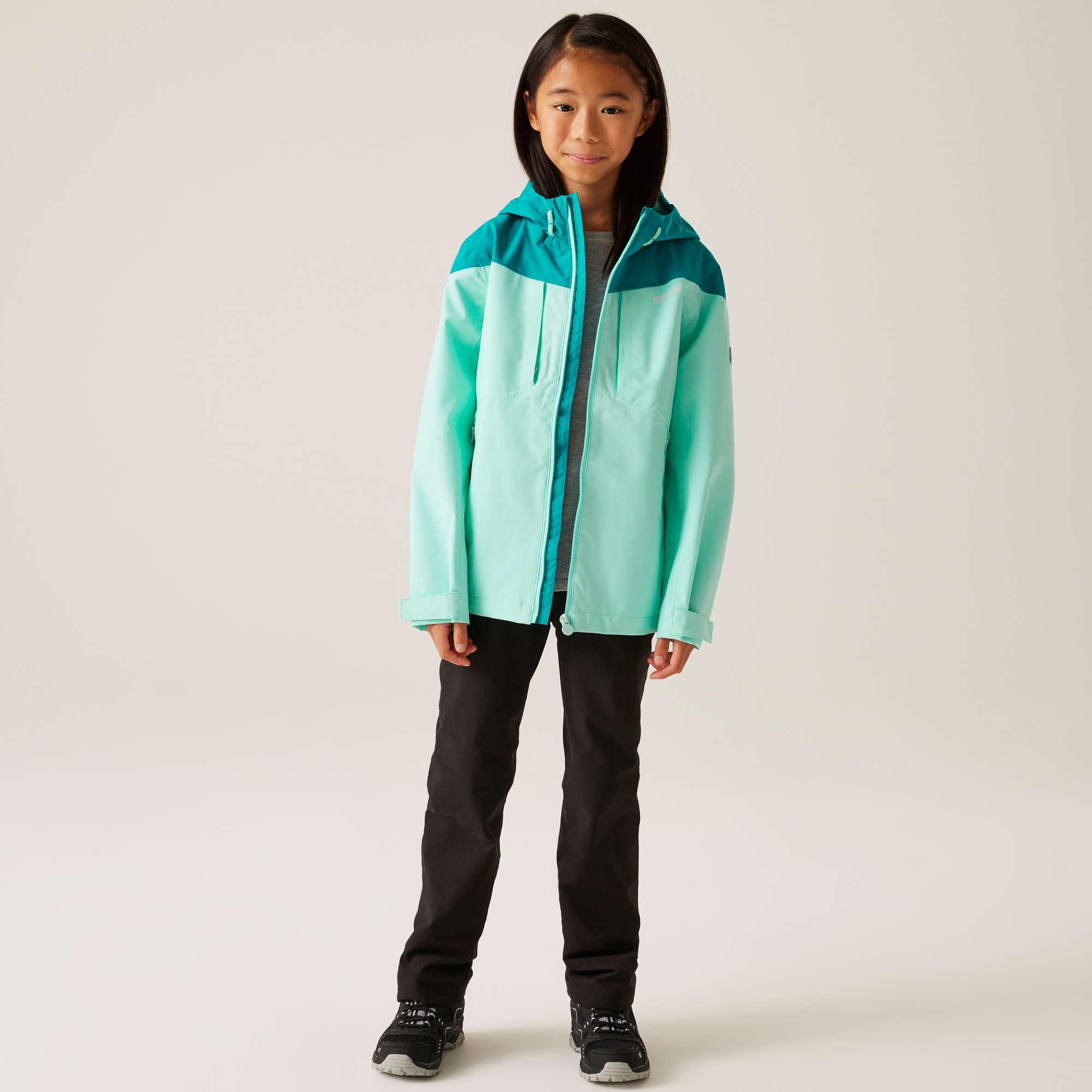 Kids' Highton VI Waterpoof Jacket | Aruba Blue Exotic Plume Icy Morn