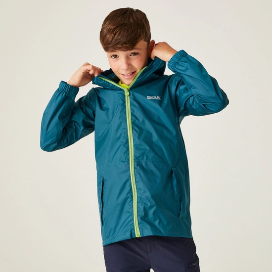 Kids' Pack It Waterproof Packaway Jacket | Exotic Plume Icy Morn