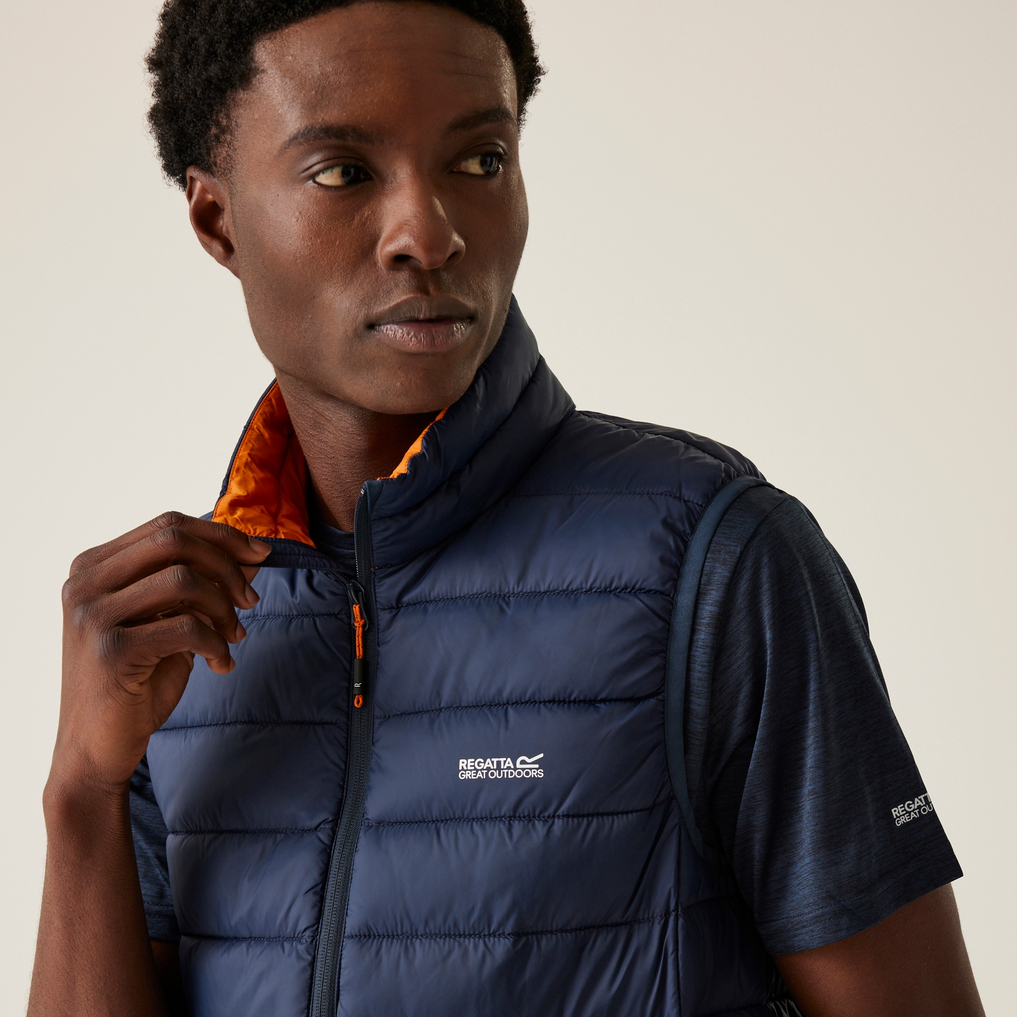 Men's Marizion Padded Gilet | Navy Fox