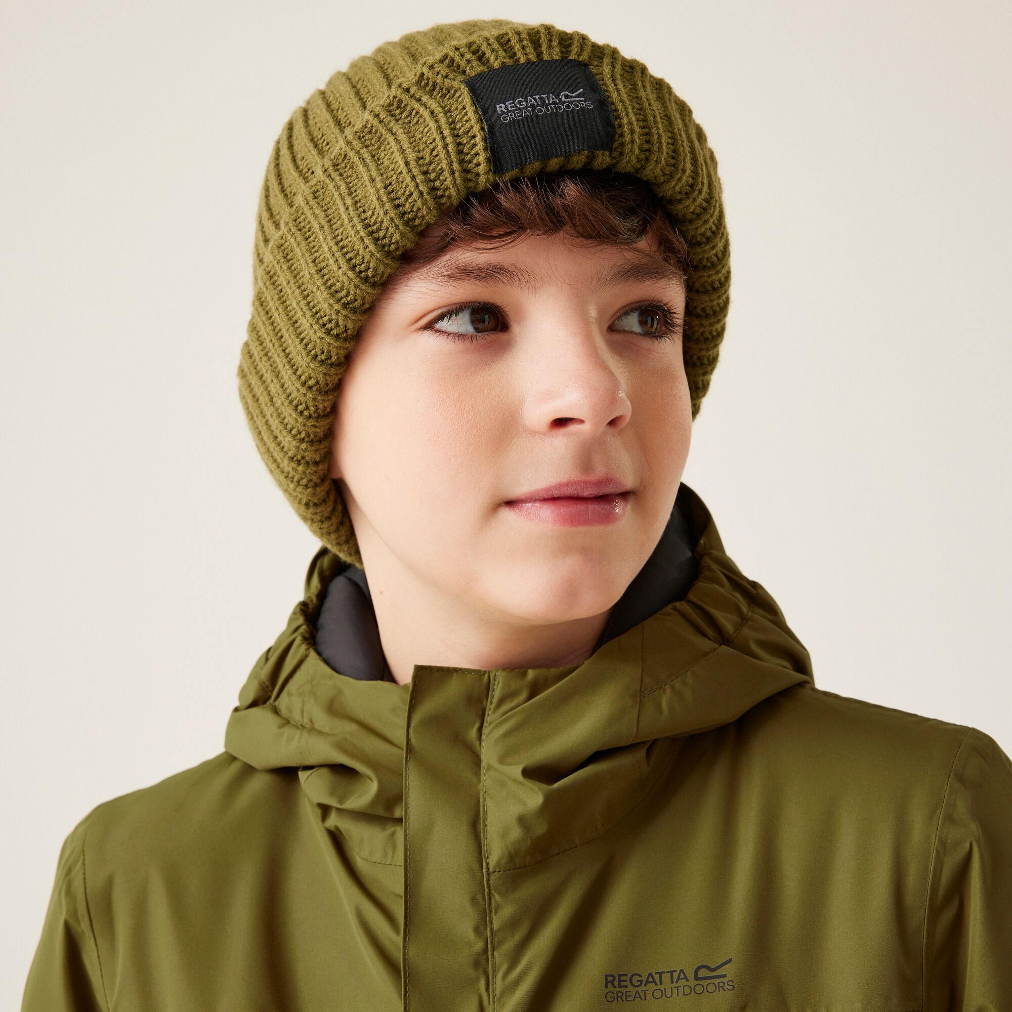 Kids' Farbank Waterproof Jacket | Nephrite Green Black