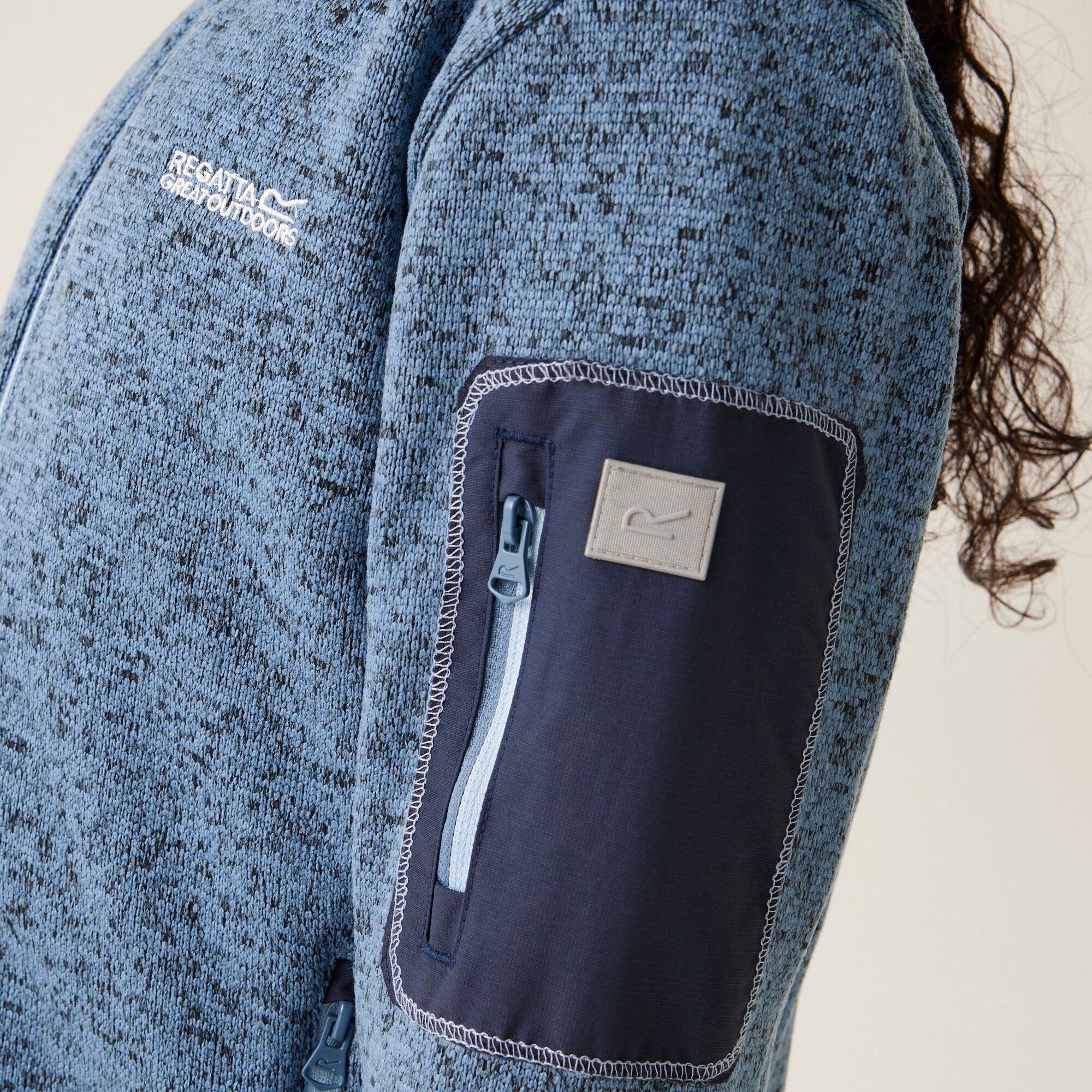 Kids' Newhill Full Zip Fleece | Coronet Blue Navy