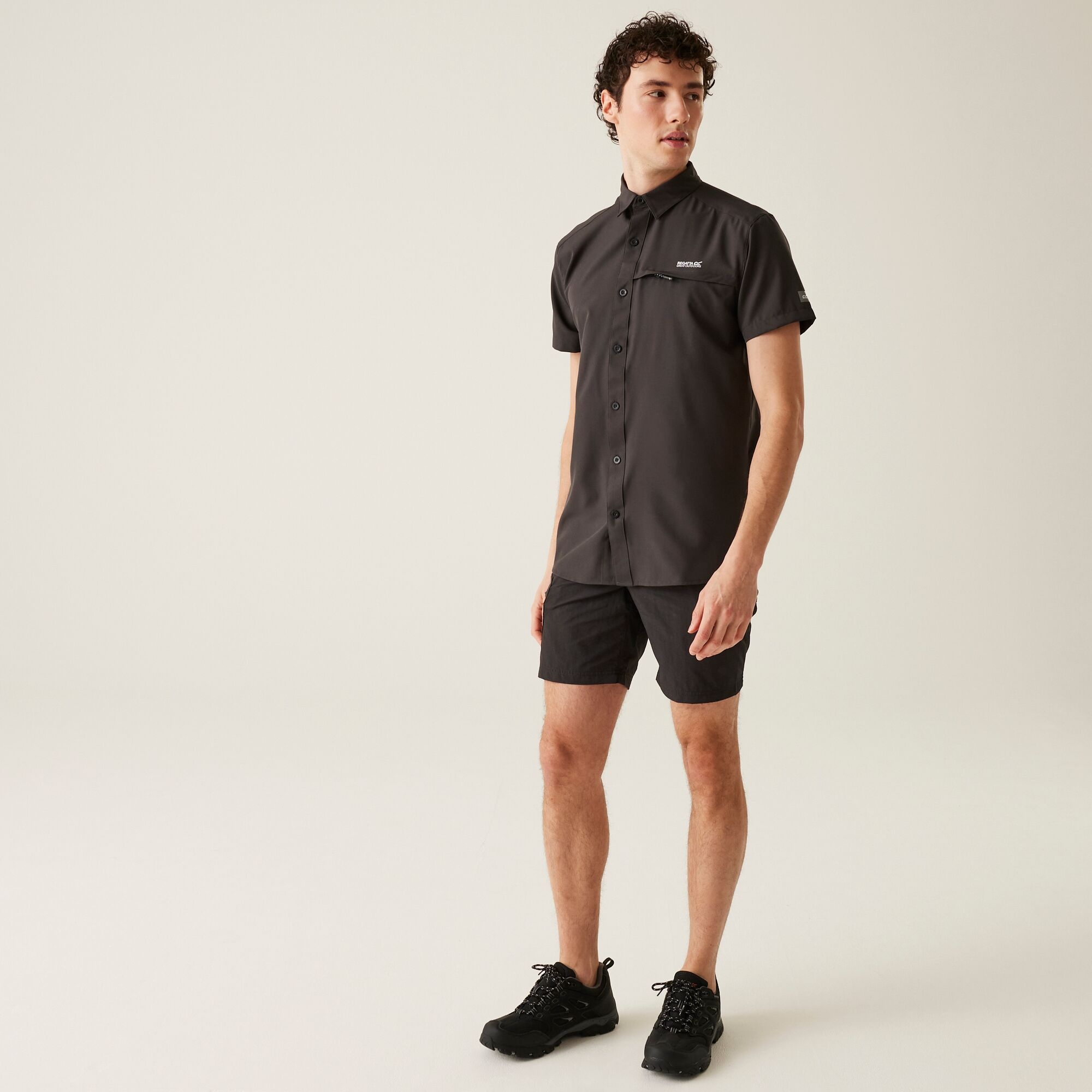 Men's Insect-Repellent Packaway Short Sleeve Shirt | Ash