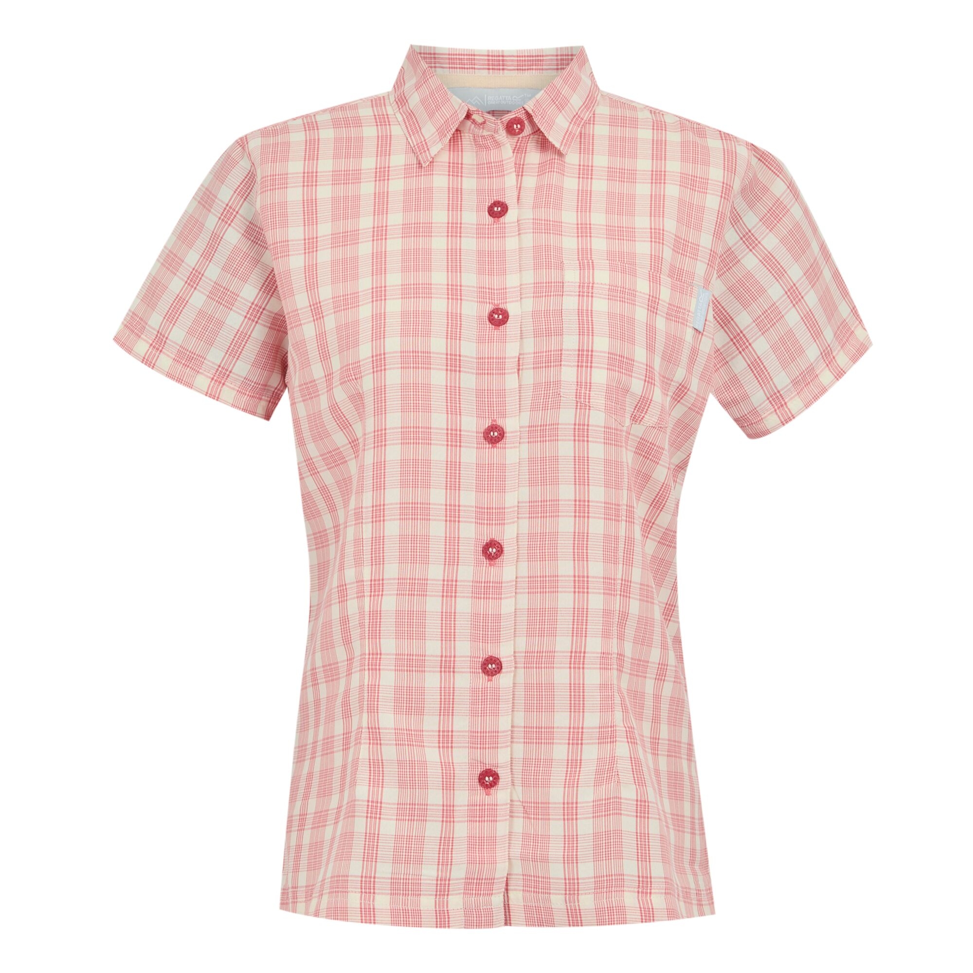 Women's Mindano VIII Short Sleeve Shirt | Peach Bloom Check
