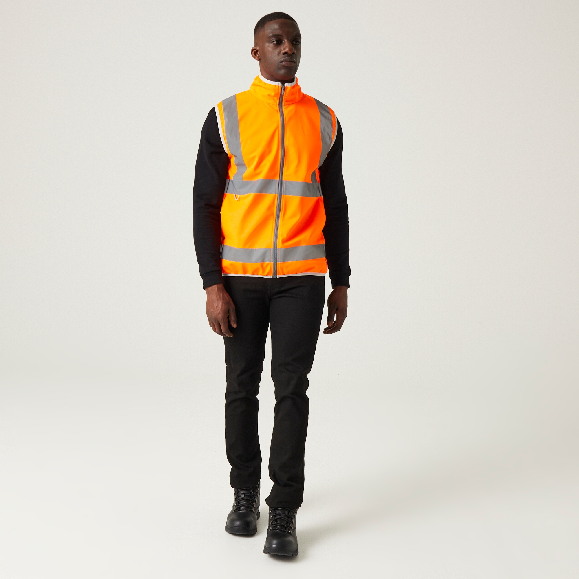Men's Pro HI-VIS Full Zip Gilet | Orange