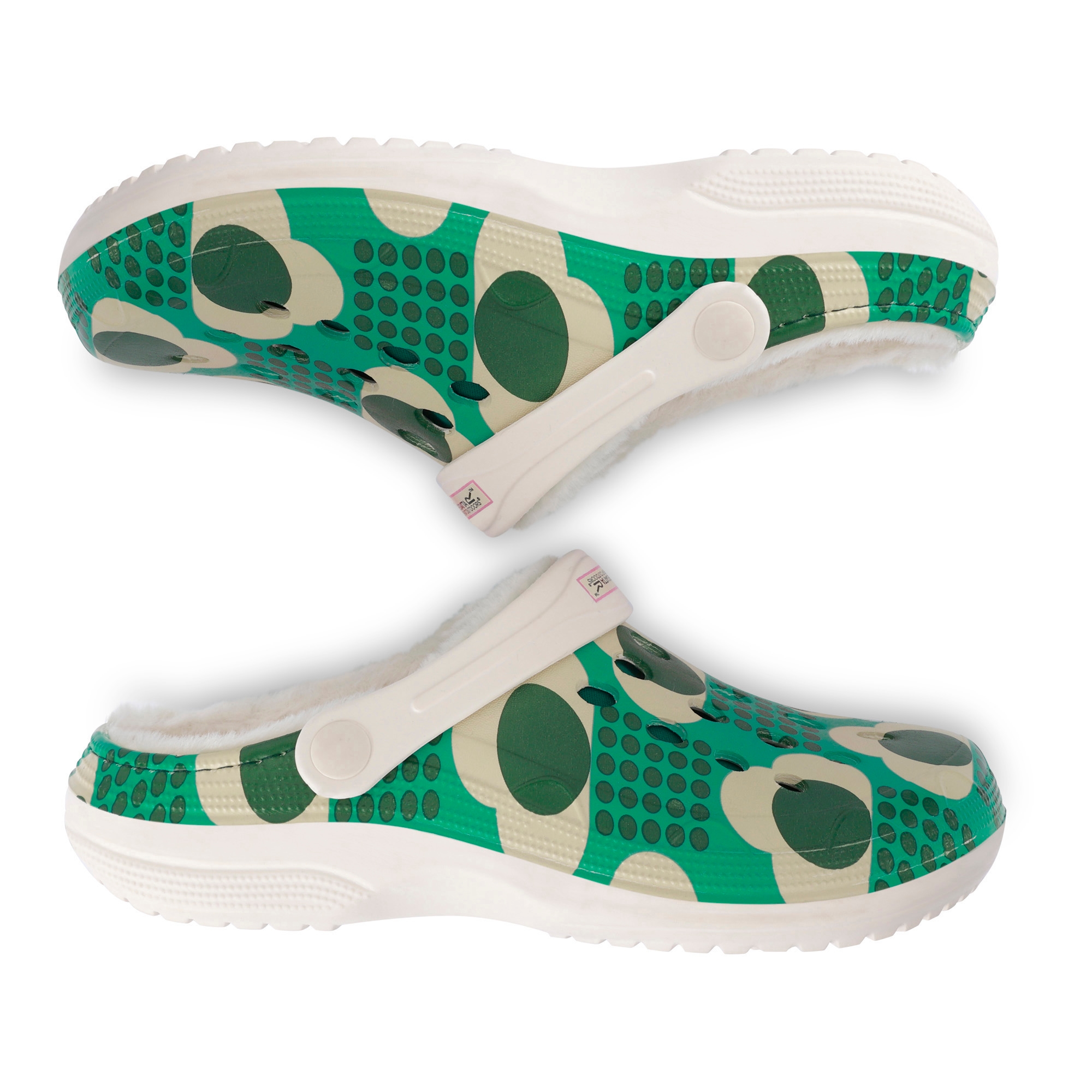 Orla Kiely Cosy Clogs | Rain Cloud Emerald