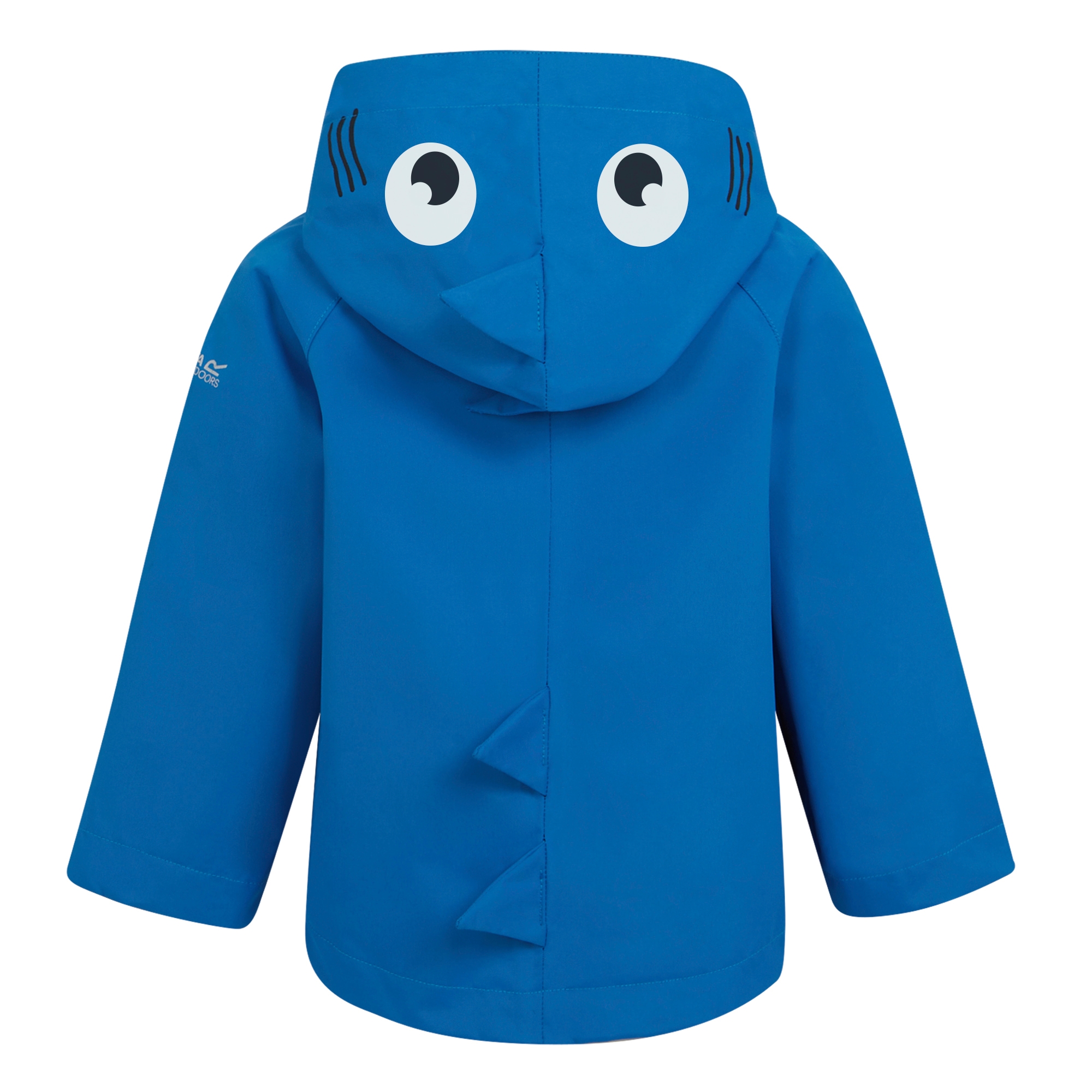 Kids' Animal Waterproof Jacket | Bubbles The Shark Hawaiian Blue