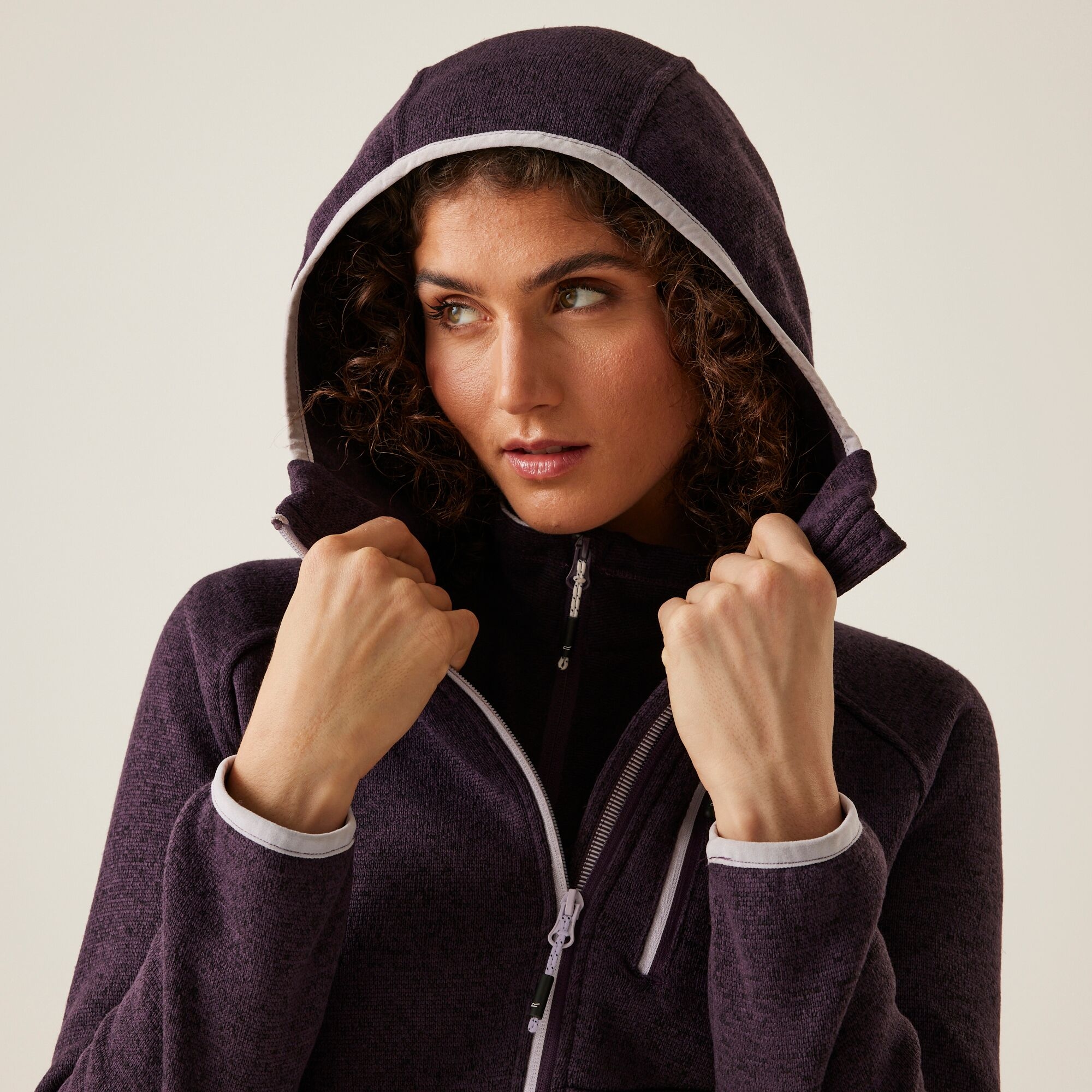 Women's Newhill Hooded Fleece | Deep Plum